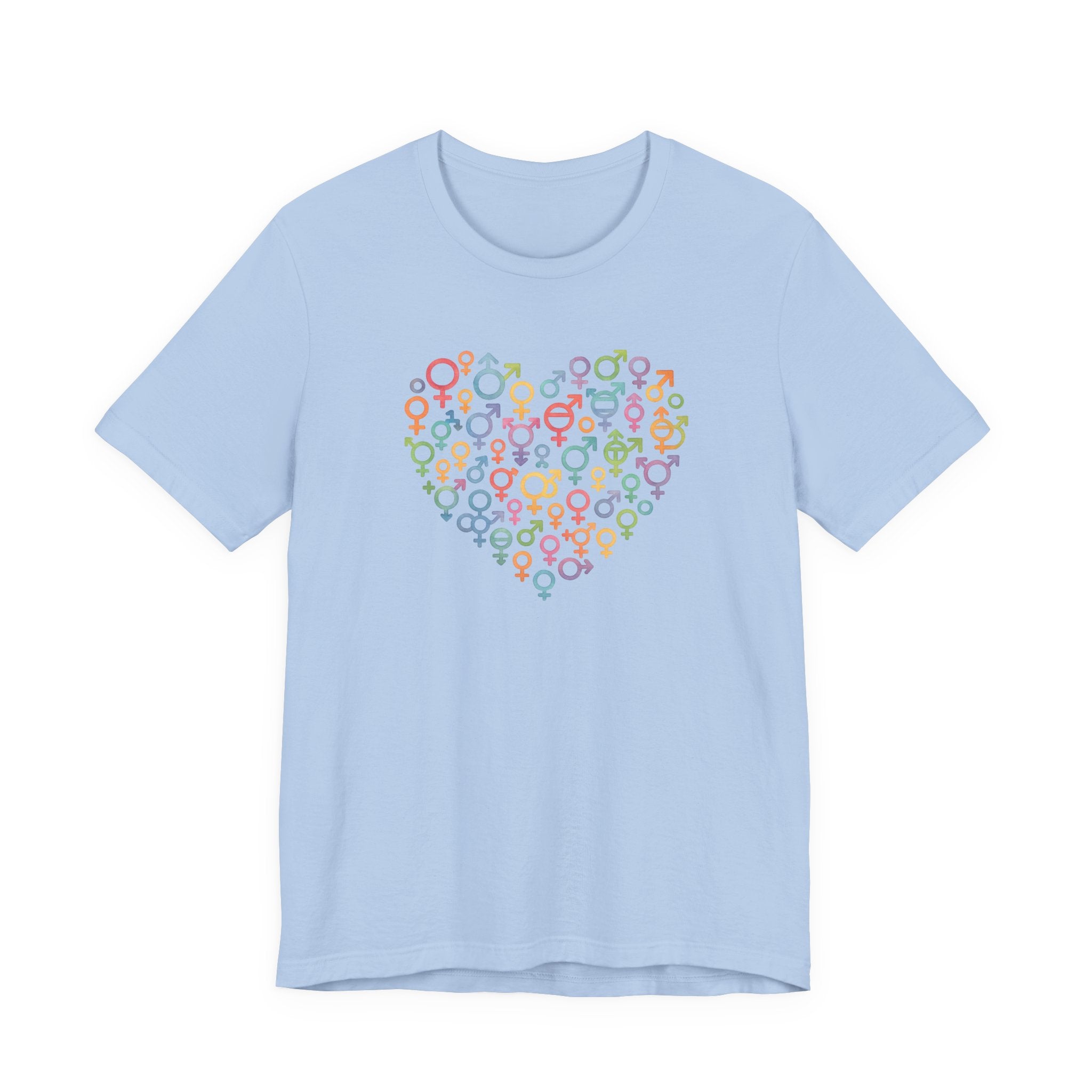 Gender Symbol Heart ( 1 )Unisex T-shirt for Pride & Inclusion