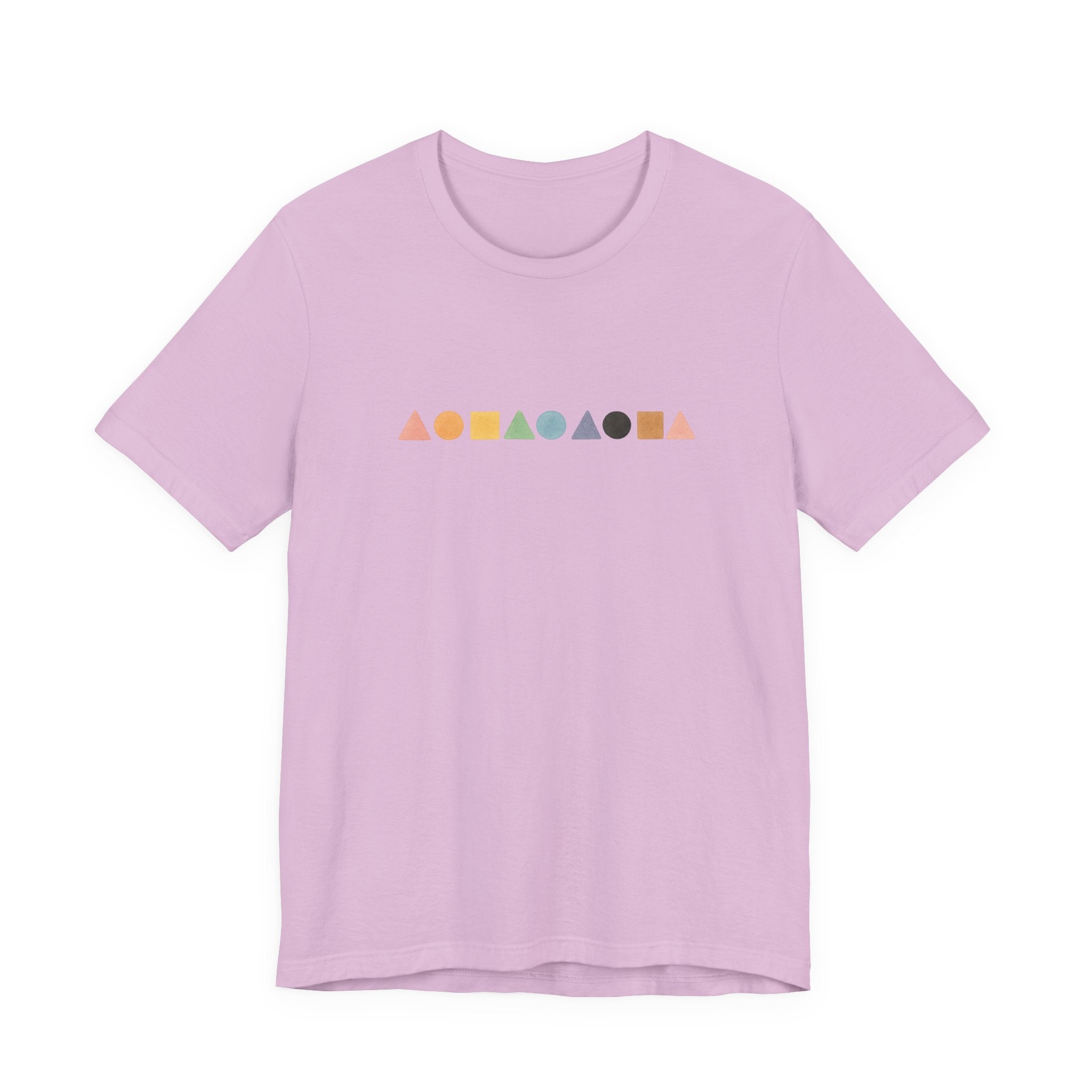 Geometric Shapes Unisex T-shirt - Pastel Colors LGBTQ+ Friendly