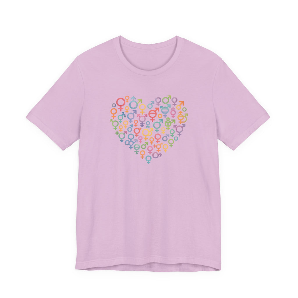 Gender Symbol Heart ( 1 )Unisex T-shirt for Pride & Inclusion