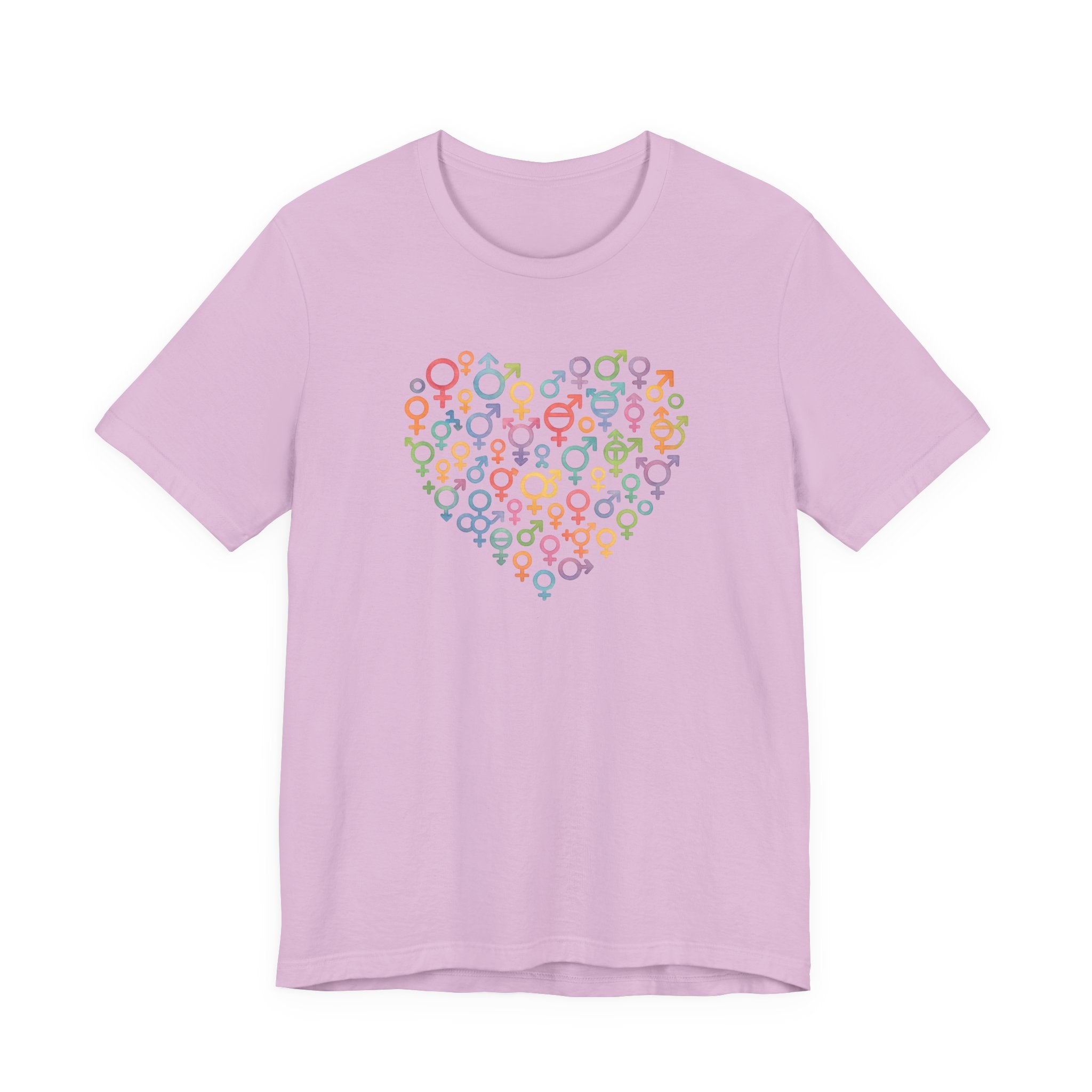 Gender Symbol Heart ( 1 )Unisex T-shirt for Pride & Inclusion