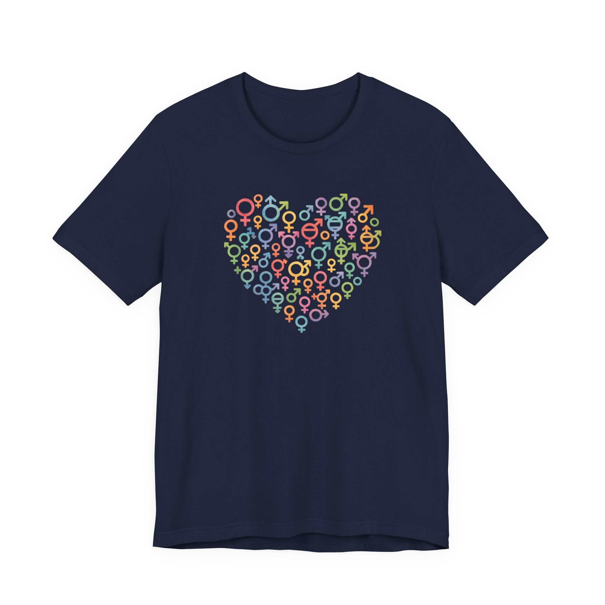 Gender Symbol Heart ( 1 )Unisex T-shirt for Pride & Inclusion