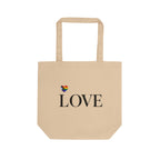 Love Eco Friendly Organic Cotton Tote Bag