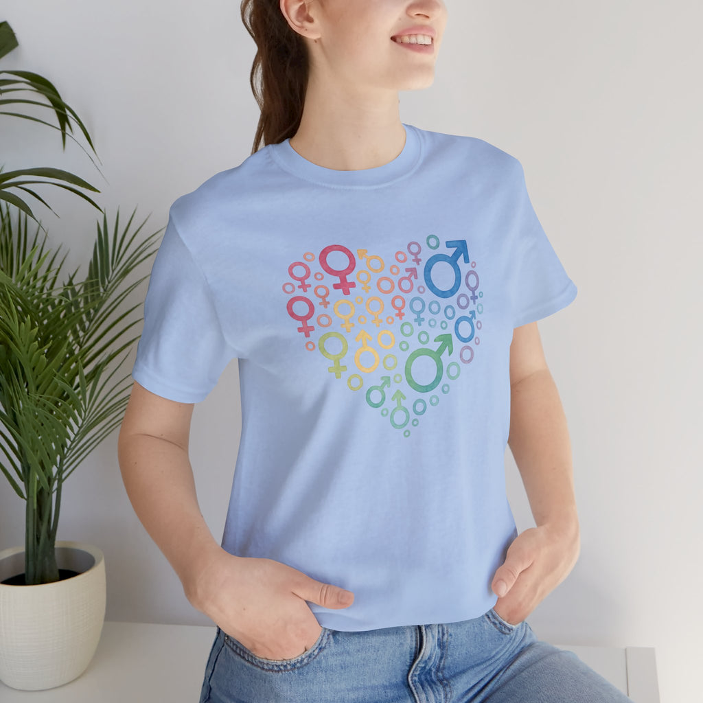 Gender Symbol Heart Unisex Shirt