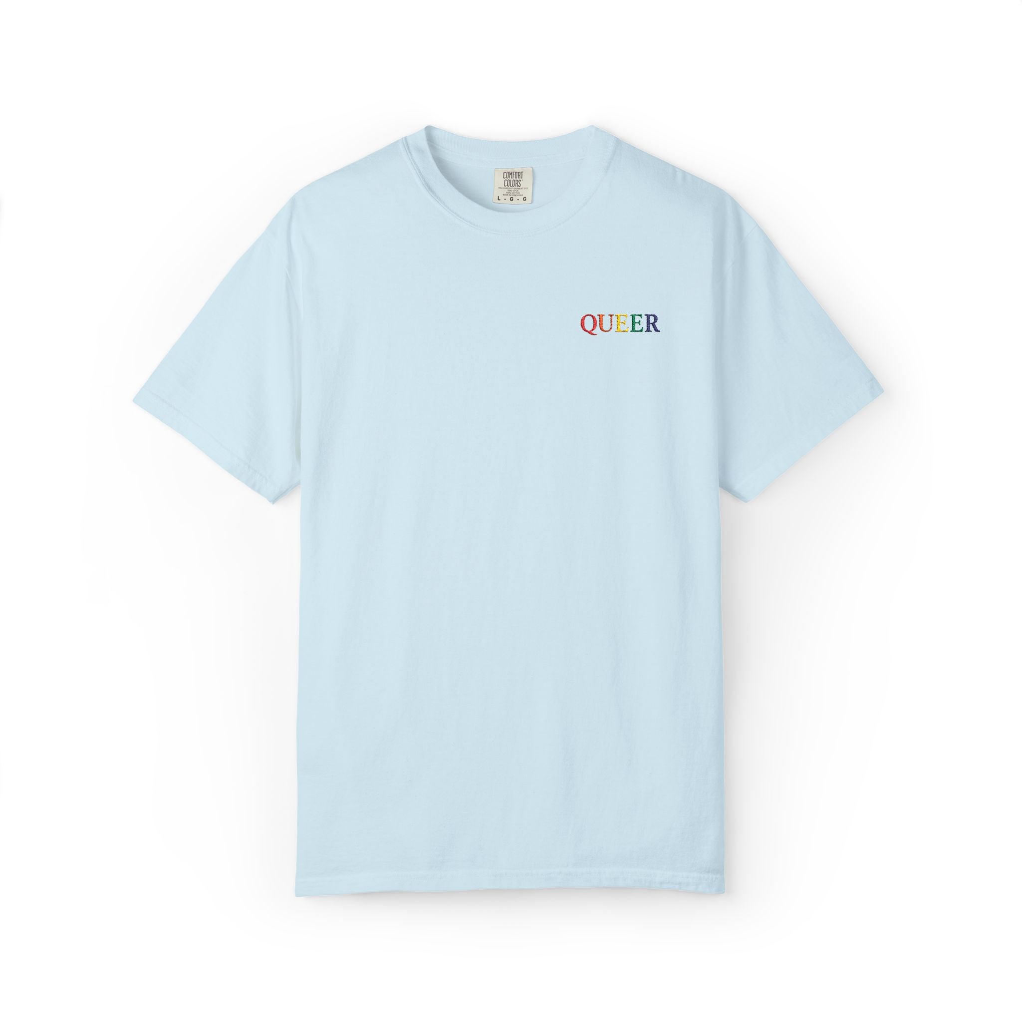 Rainbow Queer Embroidered Unisex T-shirt