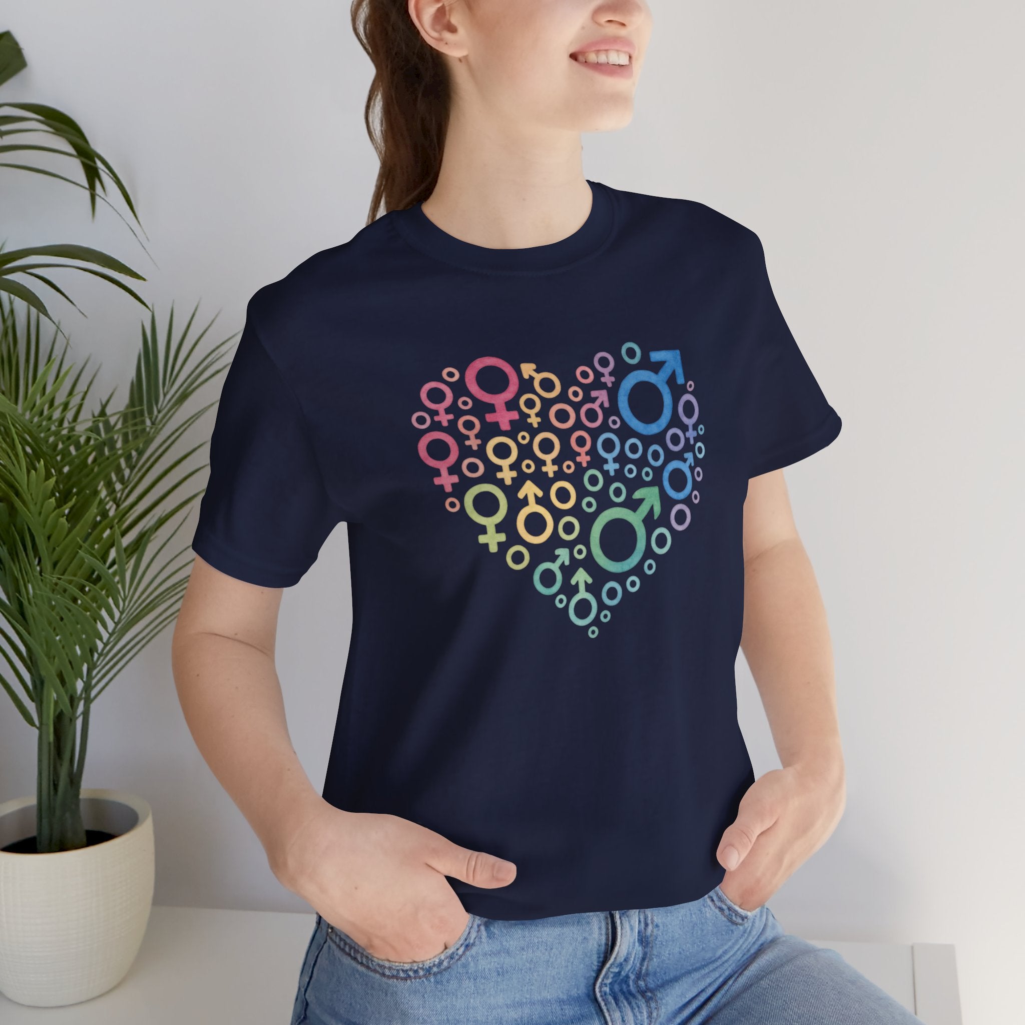 Gender Symbol Heart Unisex Shirt