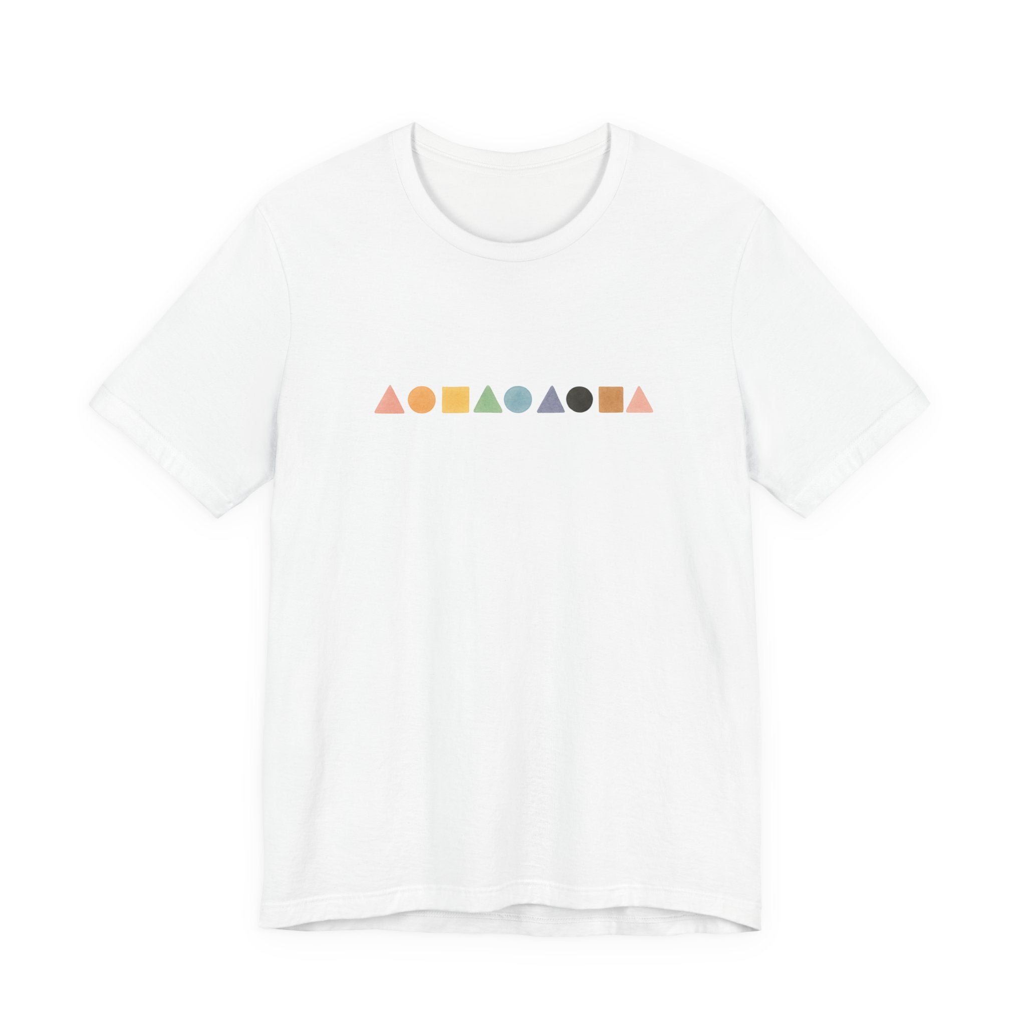 Geometric Shapes Unisex T-shirt - Pastel Colors LGBTQ+ Friendly