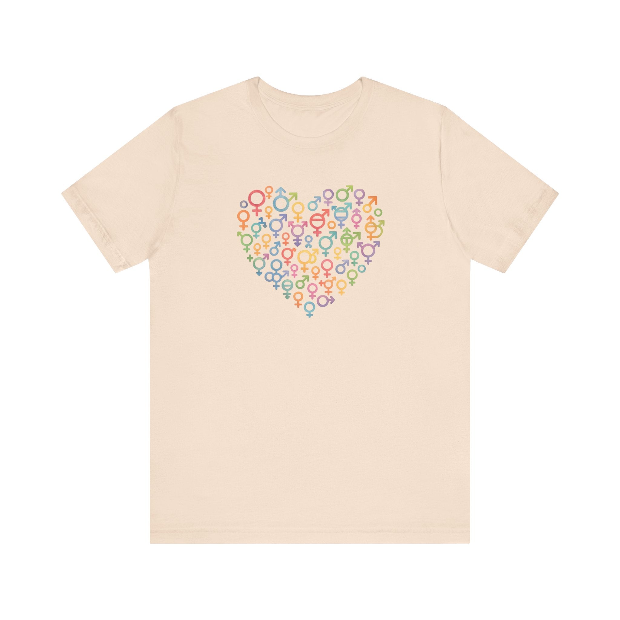 Gender Symbol Heart ( 1 )Unisex T-shirt for Pride & Inclusion