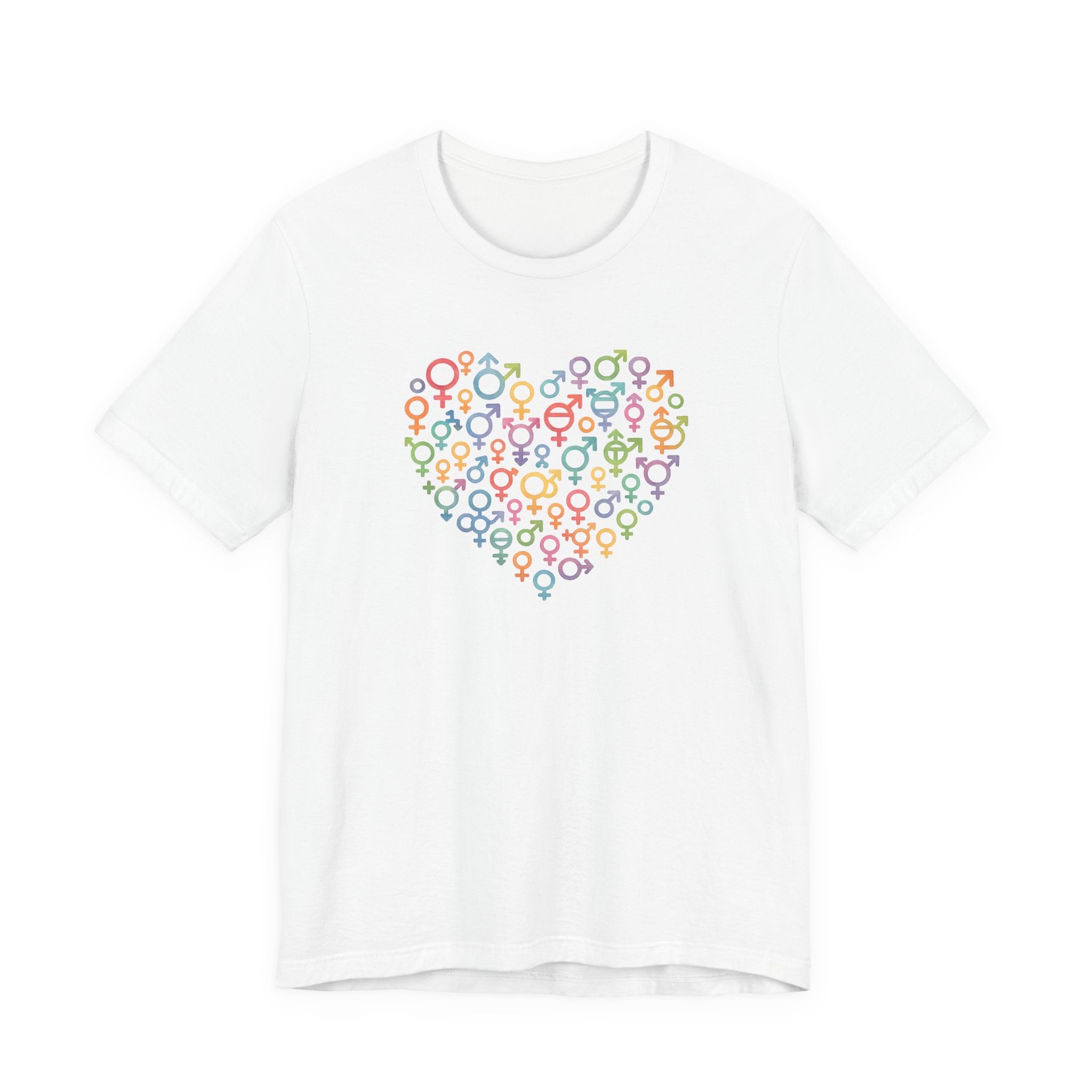Gender Symbol Heart ( 1 )Unisex T-shirt for Pride & Inclusion