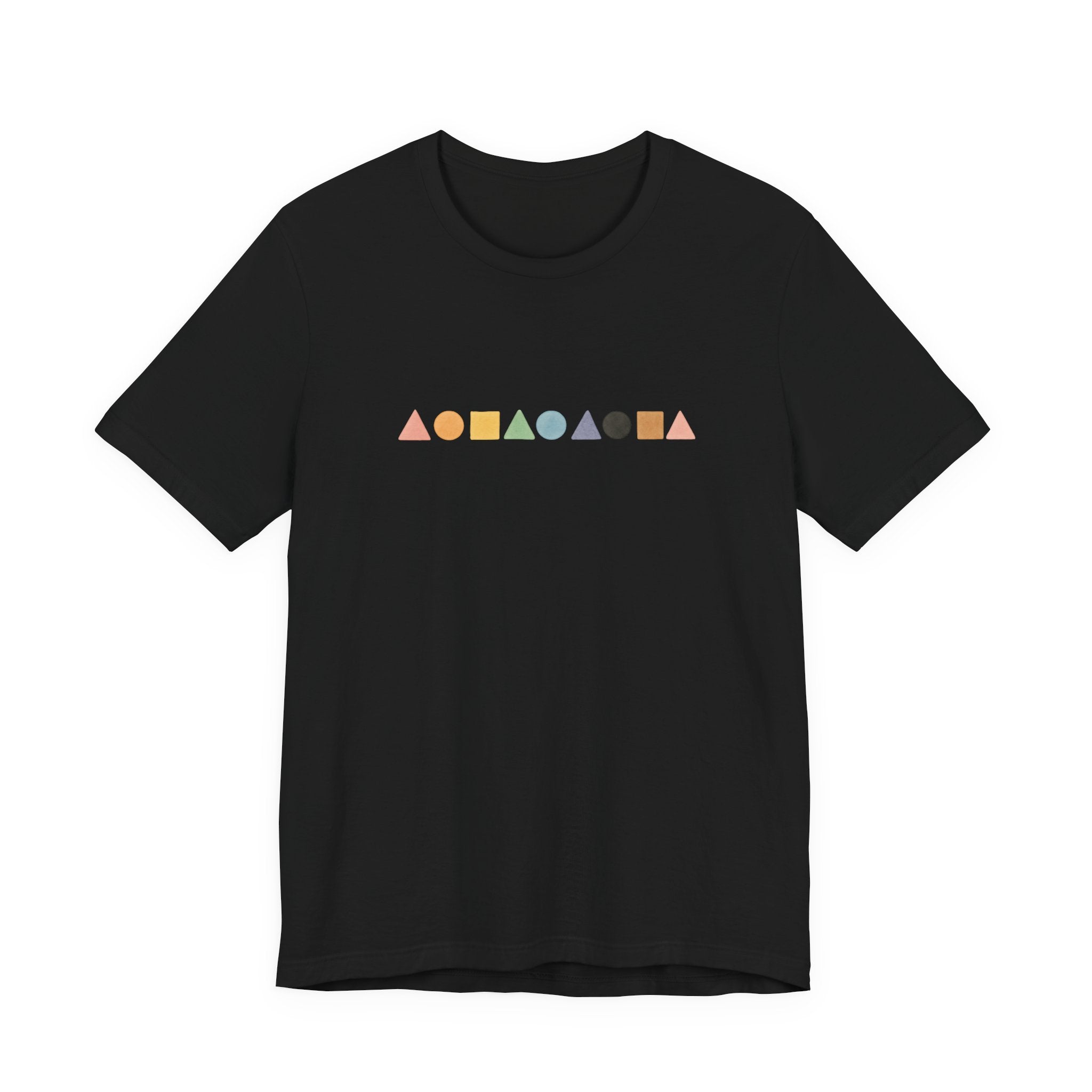 Geometric Shapes Unisex T-shirt - Pastel Colors LGBTQ+ Friendly