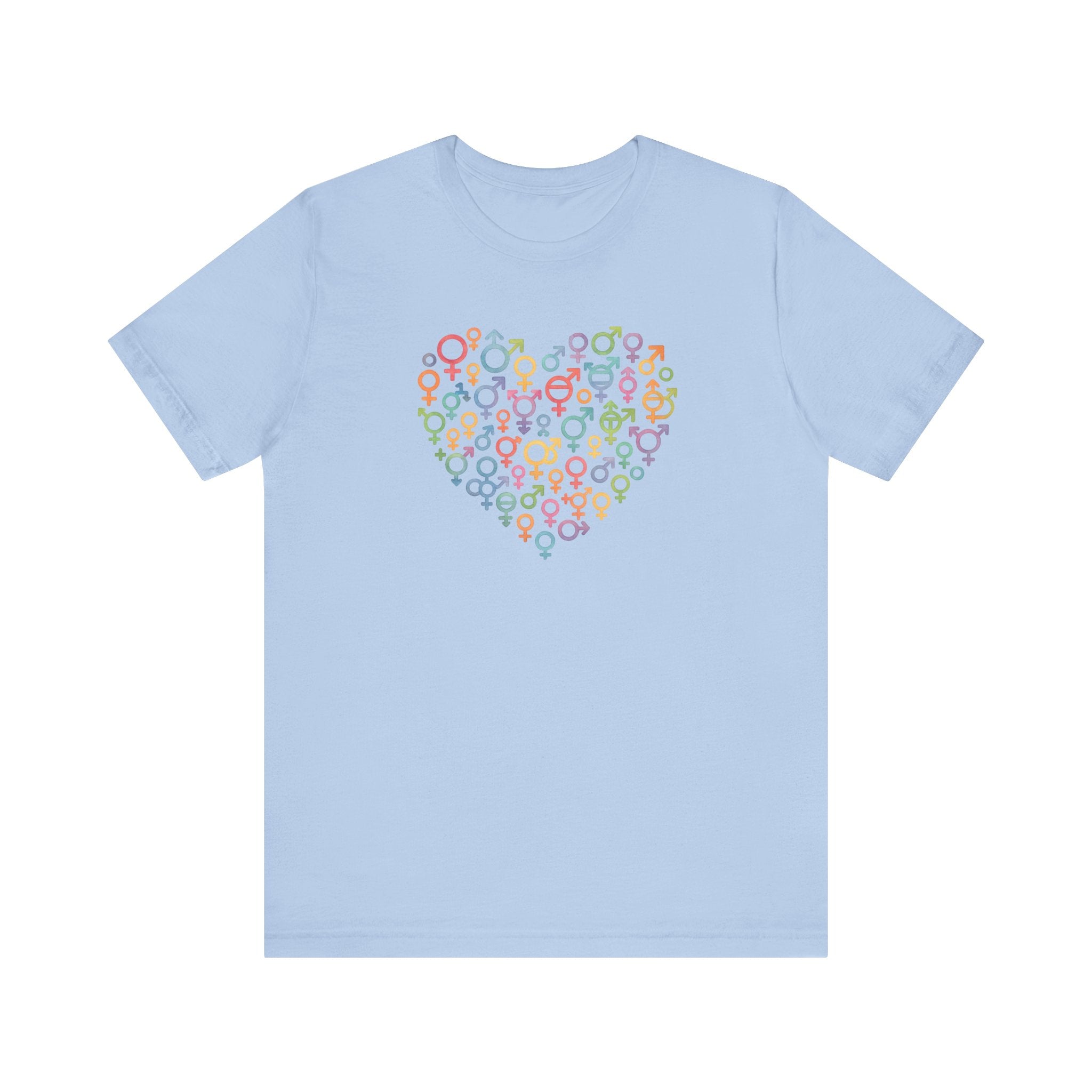 Gender Symbol Heart ( 1 )Unisex T-shirt for Pride & Inclusion
