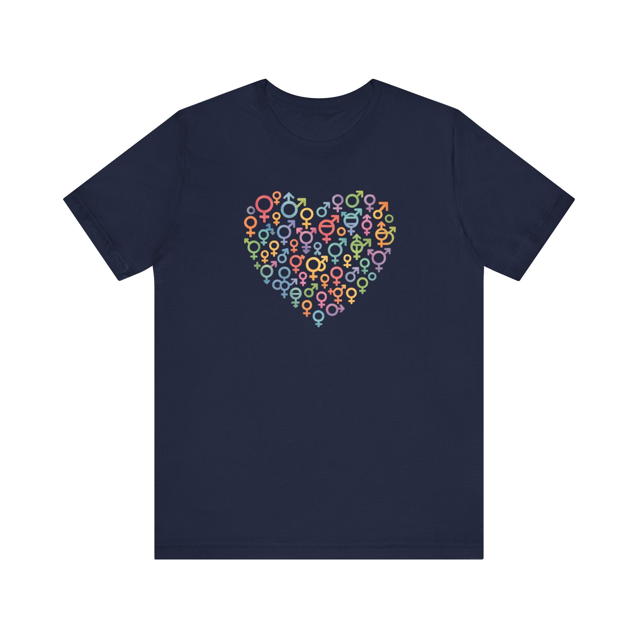 Gender Symbol Heart ( 1 )Unisex T-shirt for Pride & Inclusion