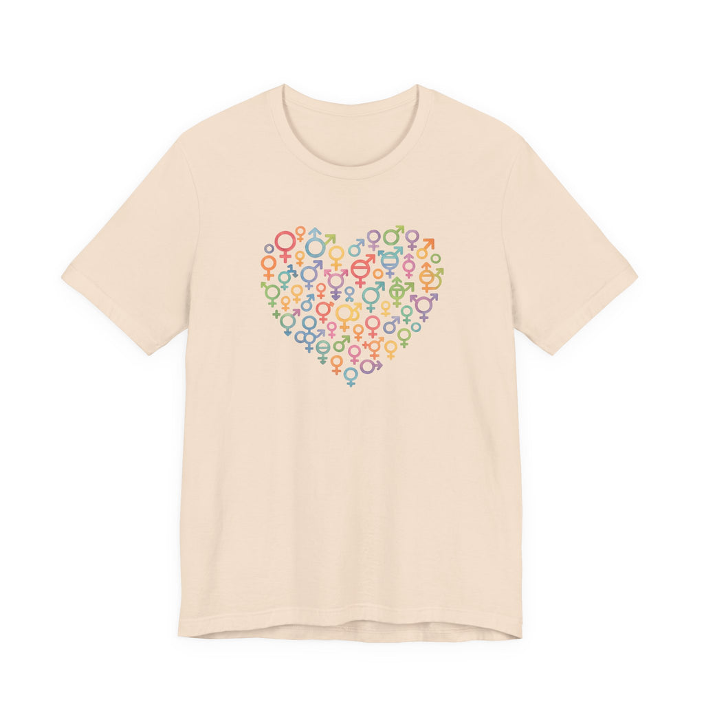 Gender Symbol Heart ( 1 )Unisex T-shirt for Pride & Inclusion