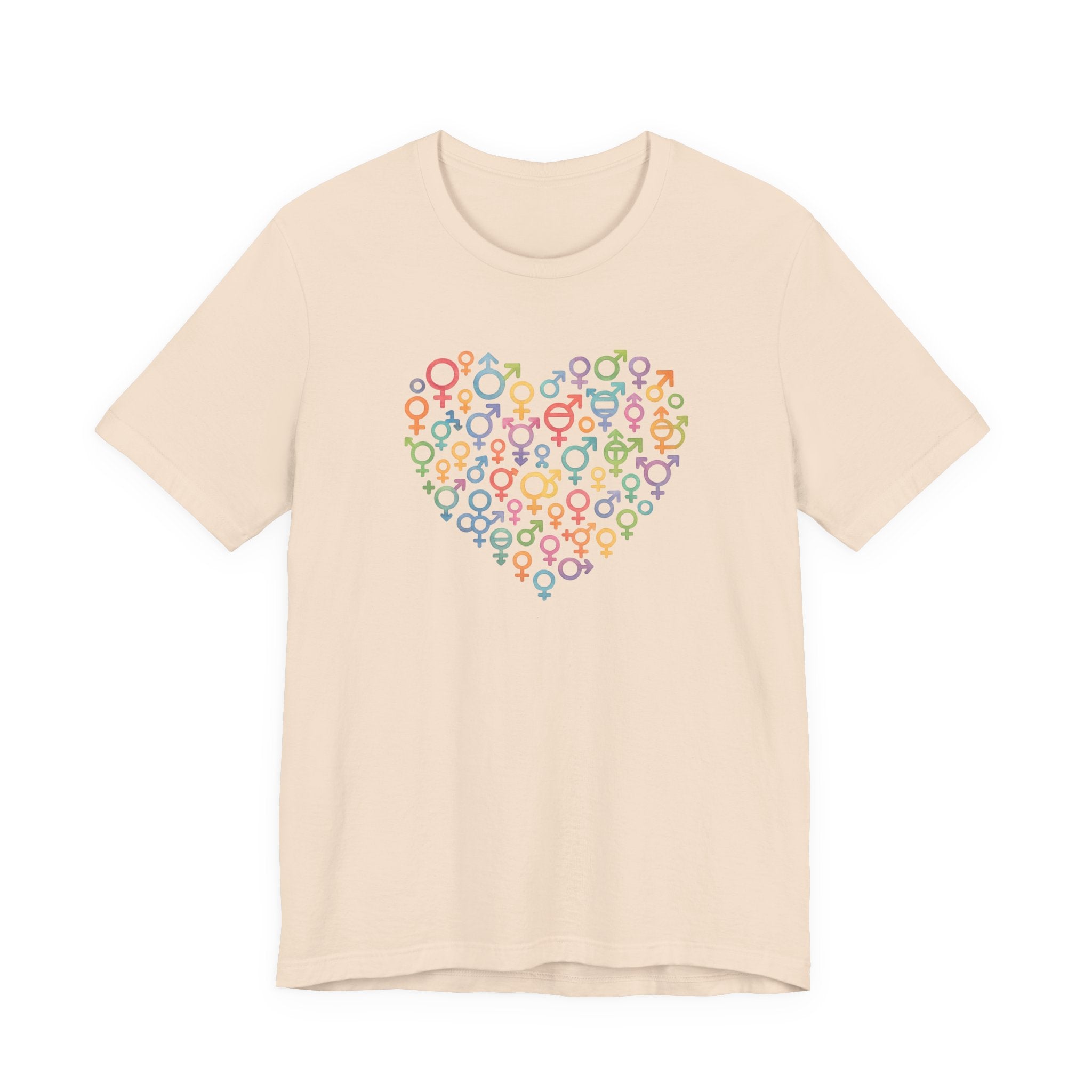 Gender Symbol Heart ( 1 )Unisex T-shirt for Pride & Inclusion