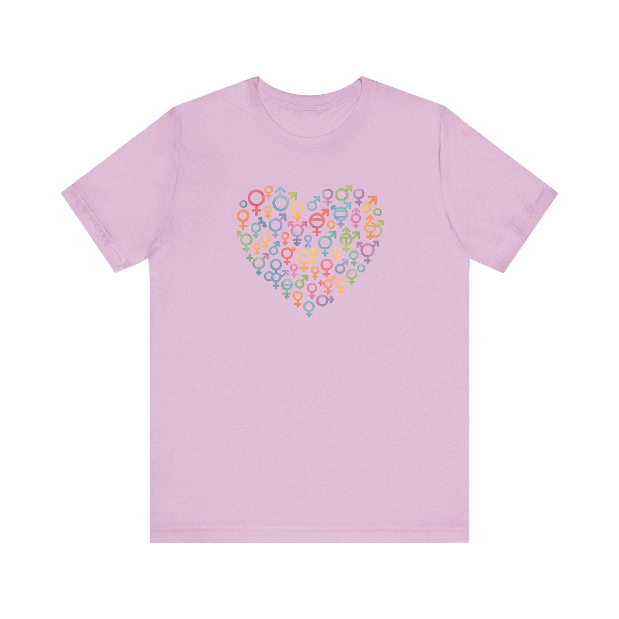 Gender Symbol Heart ( 1 )Unisex T-shirt for Pride & Inclusion