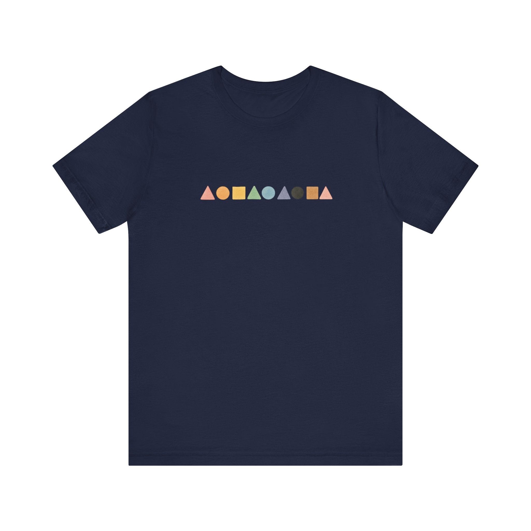 Geometric Shapes Unisex T-shirt - Pastel Colors LGBTQ+ Friendly