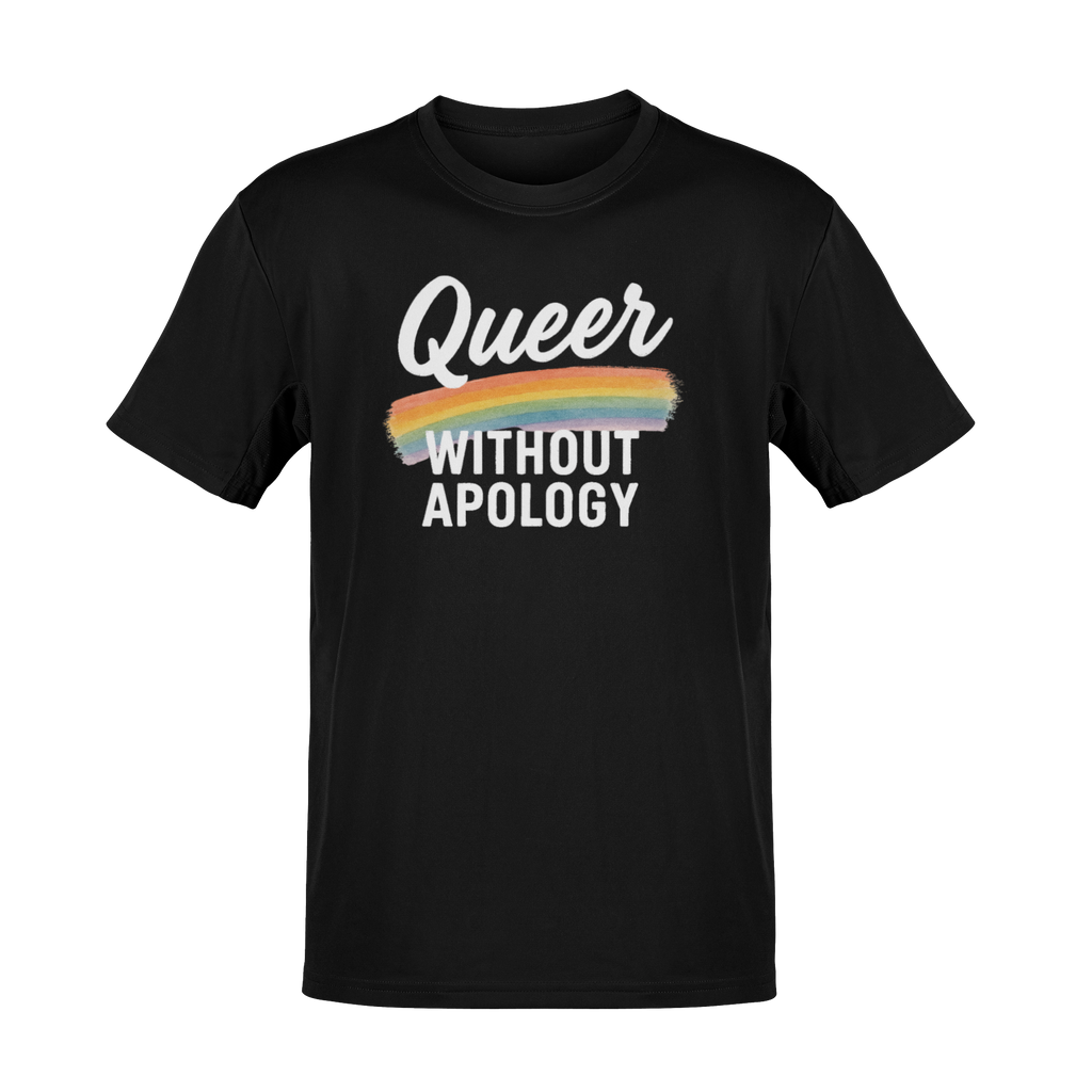 Rainbow Pride T-shirt - Queer Without Apology - LGBTQ+ Pride Shirt