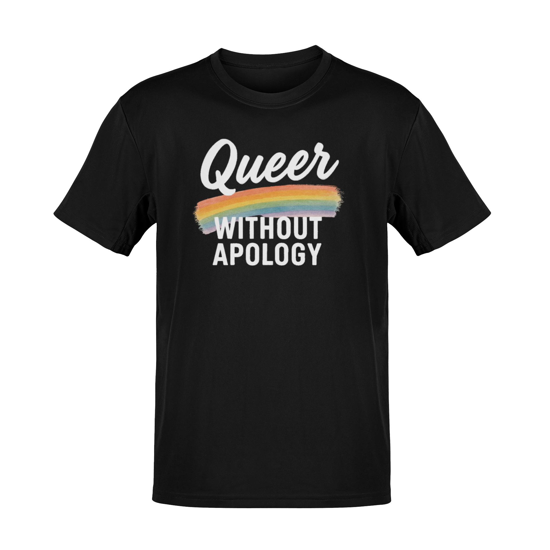 Rainbow Pride T-shirt - Queer Without Apology - LGBTQ+ Pride Shirt