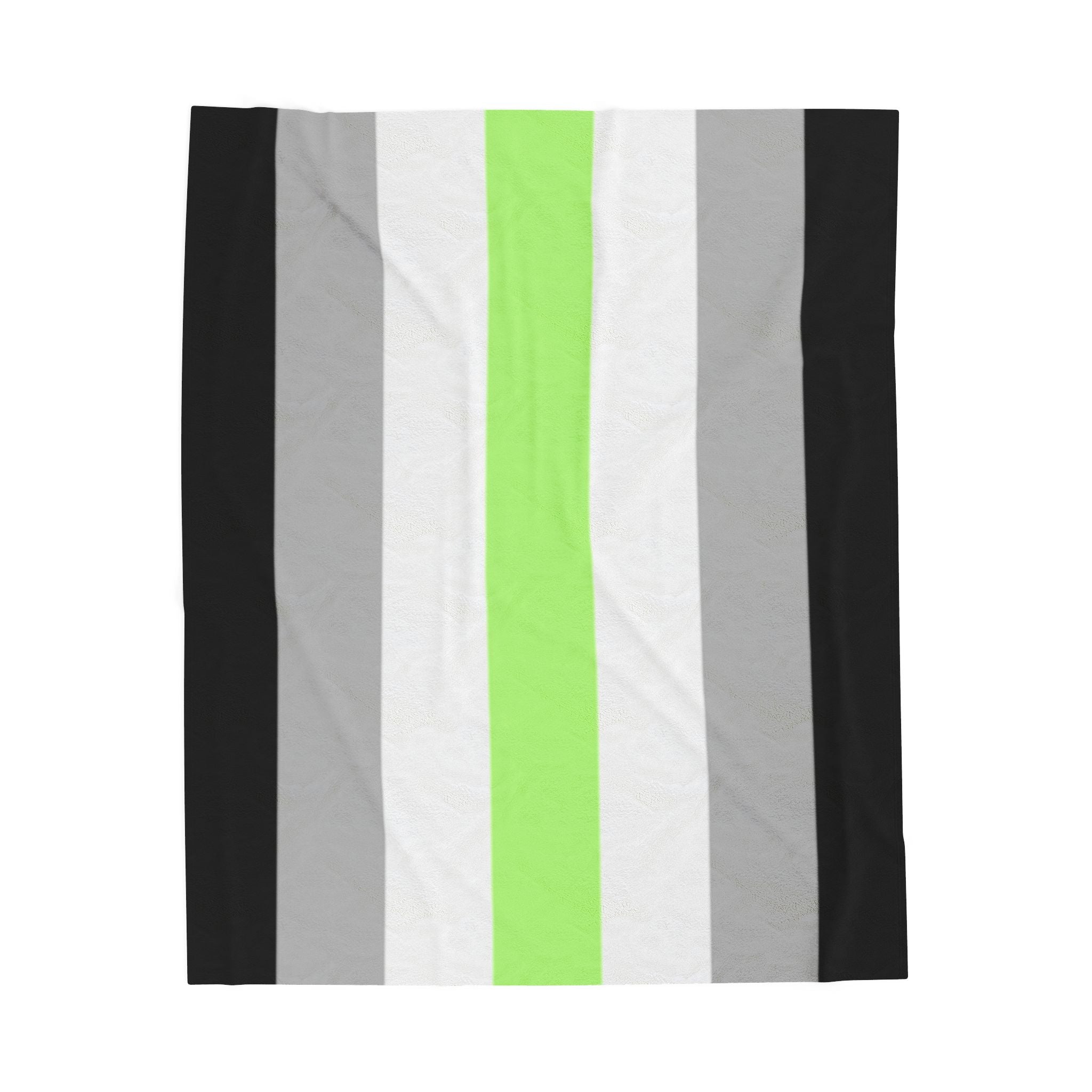 Plush Blanket - Agender Pride Flag - LGBT Pride Home Decor