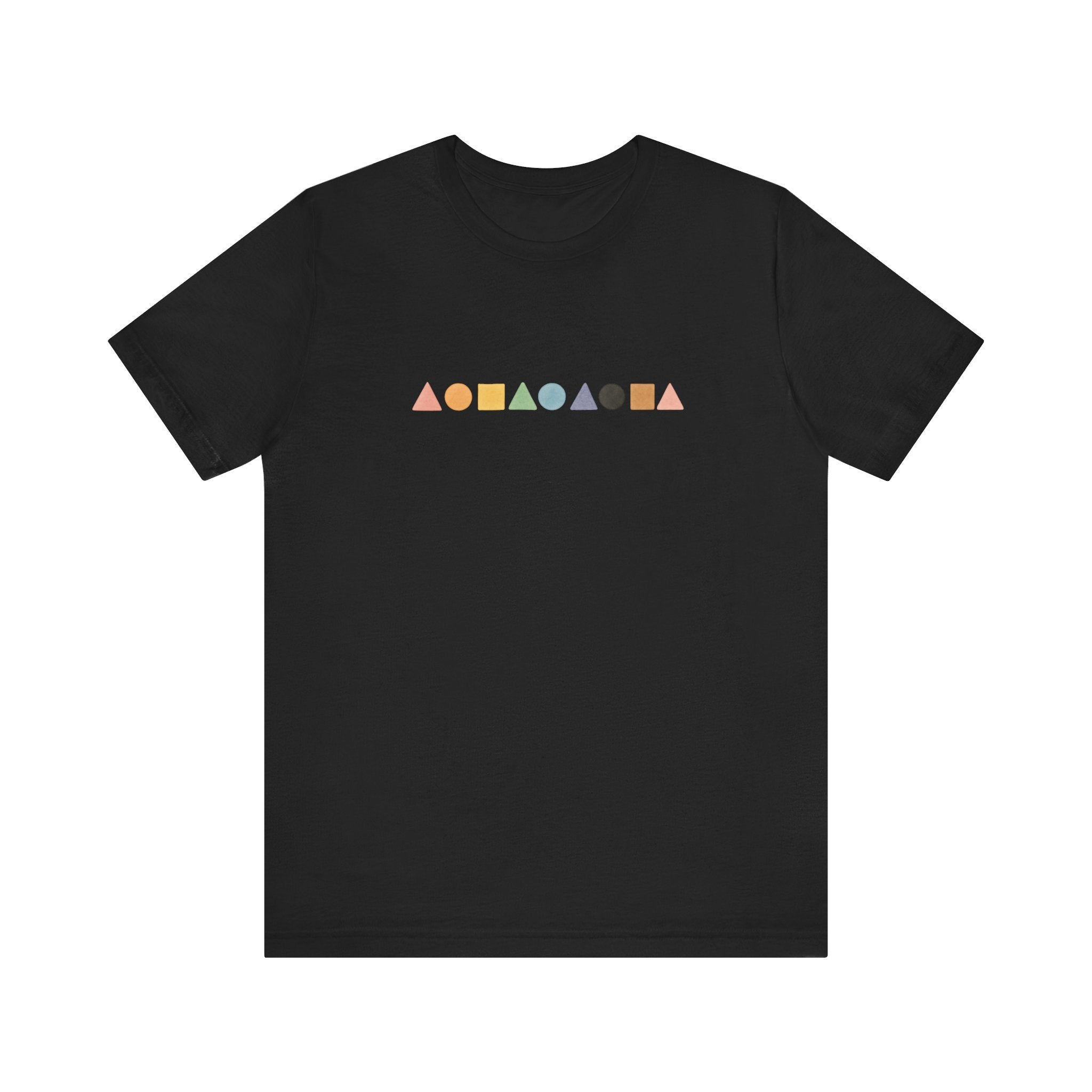 Geometric Shapes Unisex T-shirt - Pastel Colors LGBTQ+ Friendly