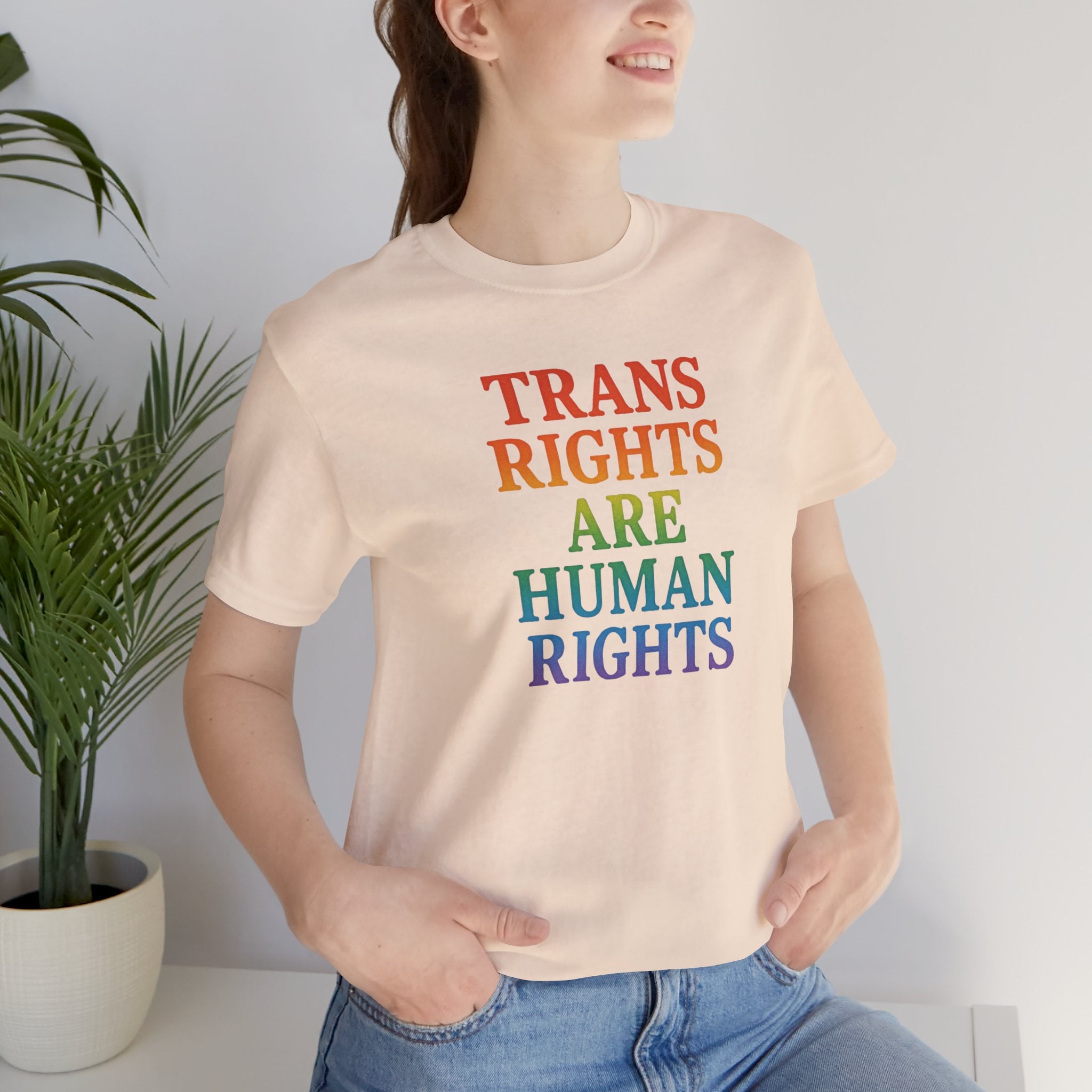 Rainbow Trans Rights Unisex T-Shirt
