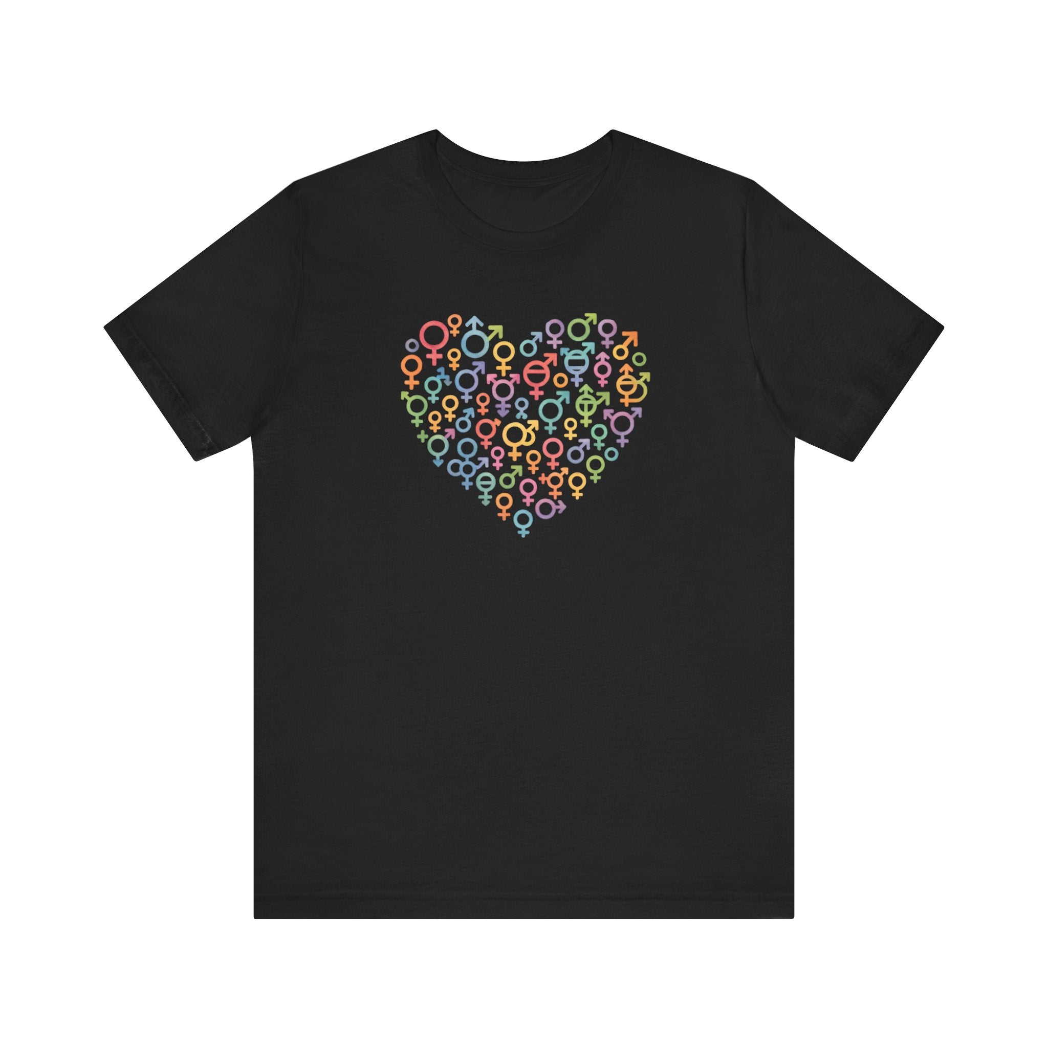 Gender Symbol Heart ( 1 )Unisex T-shirt for Pride & Inclusion