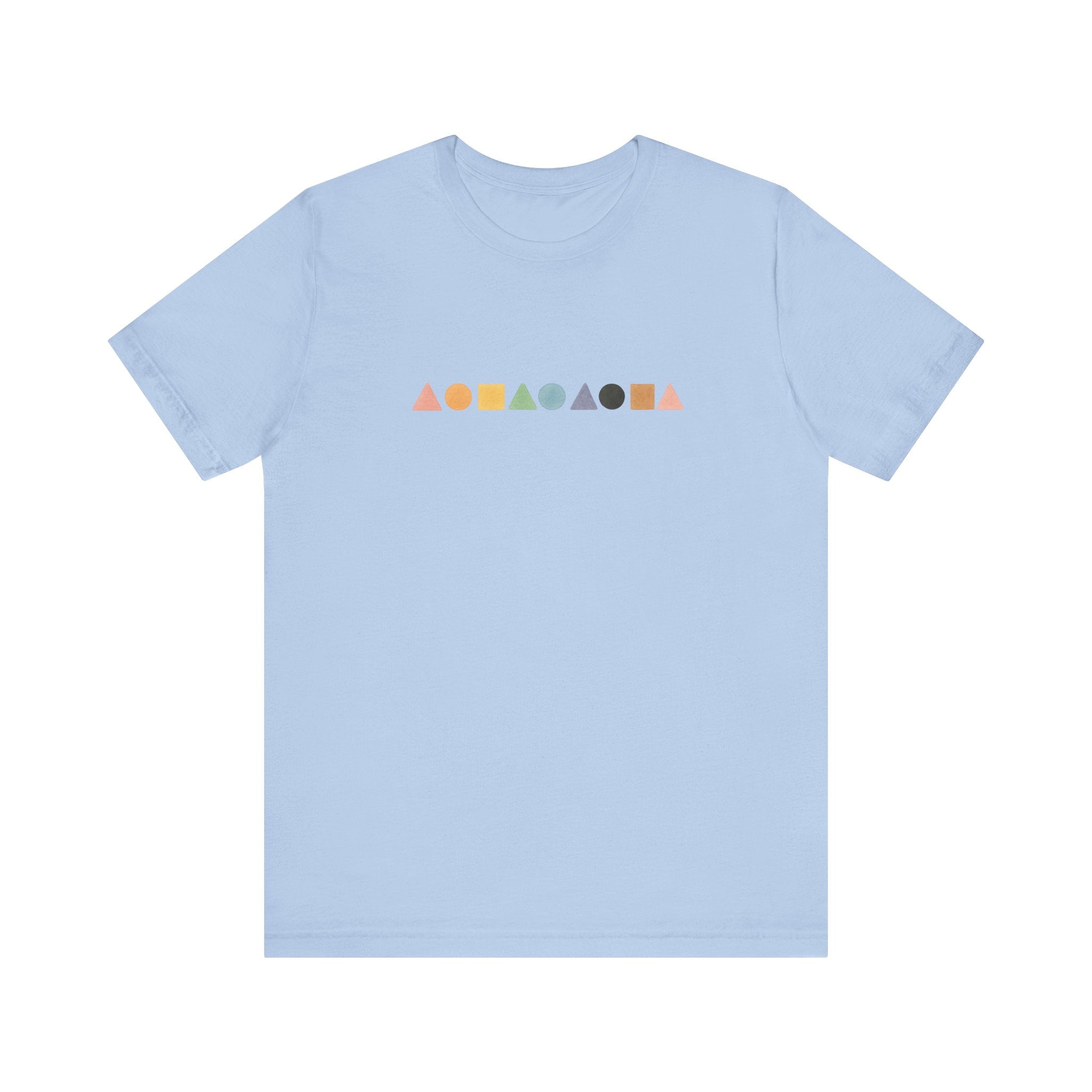 Geometric Shapes Unisex T-shirt - Pastel Colors LGBTQ+ Friendly