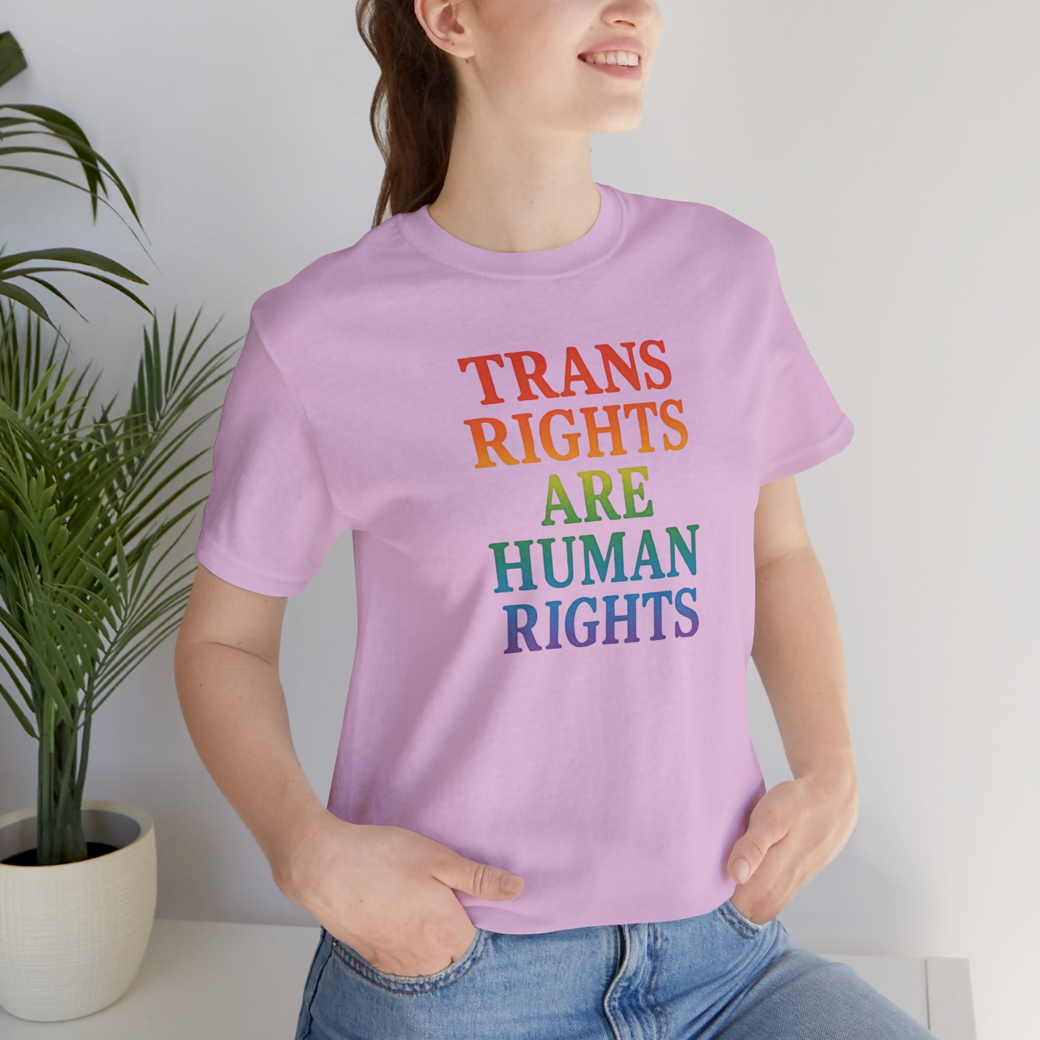 Rainbow Trans Rights Unisex T-Shirt