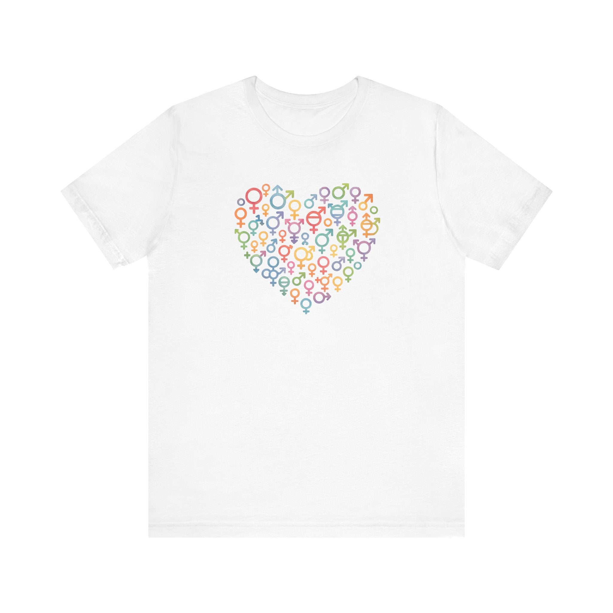 Gender Symbol Heart ( 1 )Unisex T-shirt for Pride & Inclusion