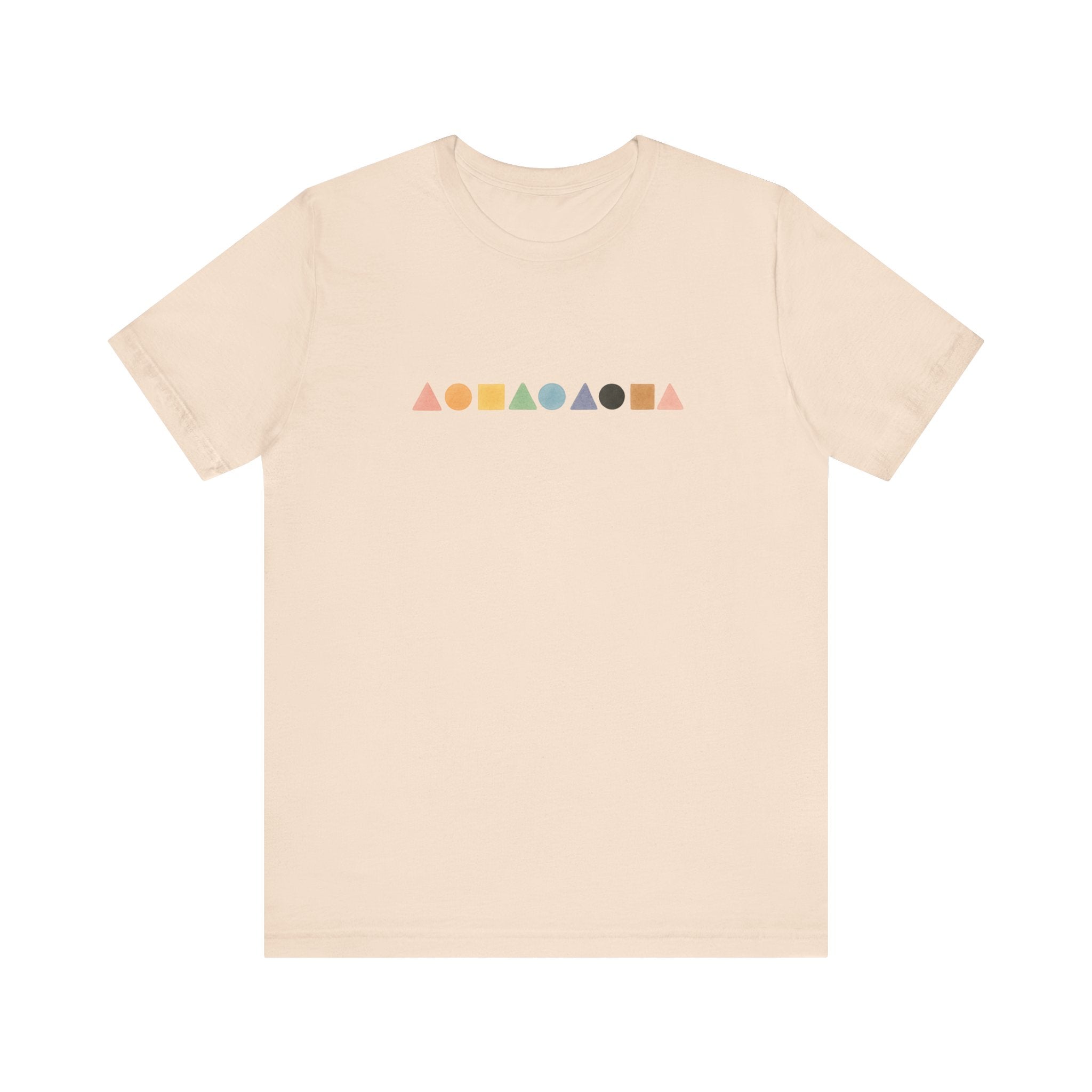 Geometric Shapes Unisex T-shirt - Pastel Colors LGBTQ+ Friendly