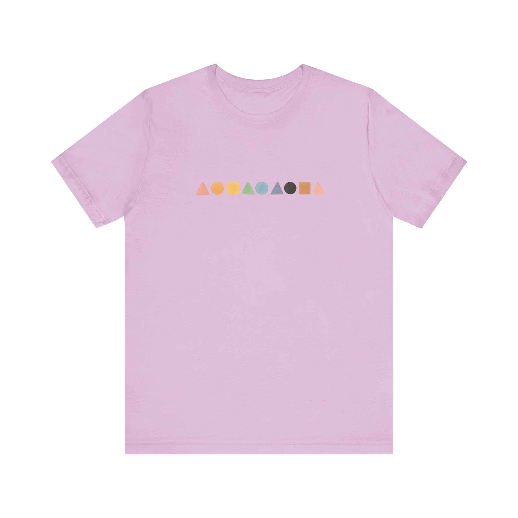 Geometric Shapes Unisex T-shirt - Pastel Colors LGBTQ+ Friendly