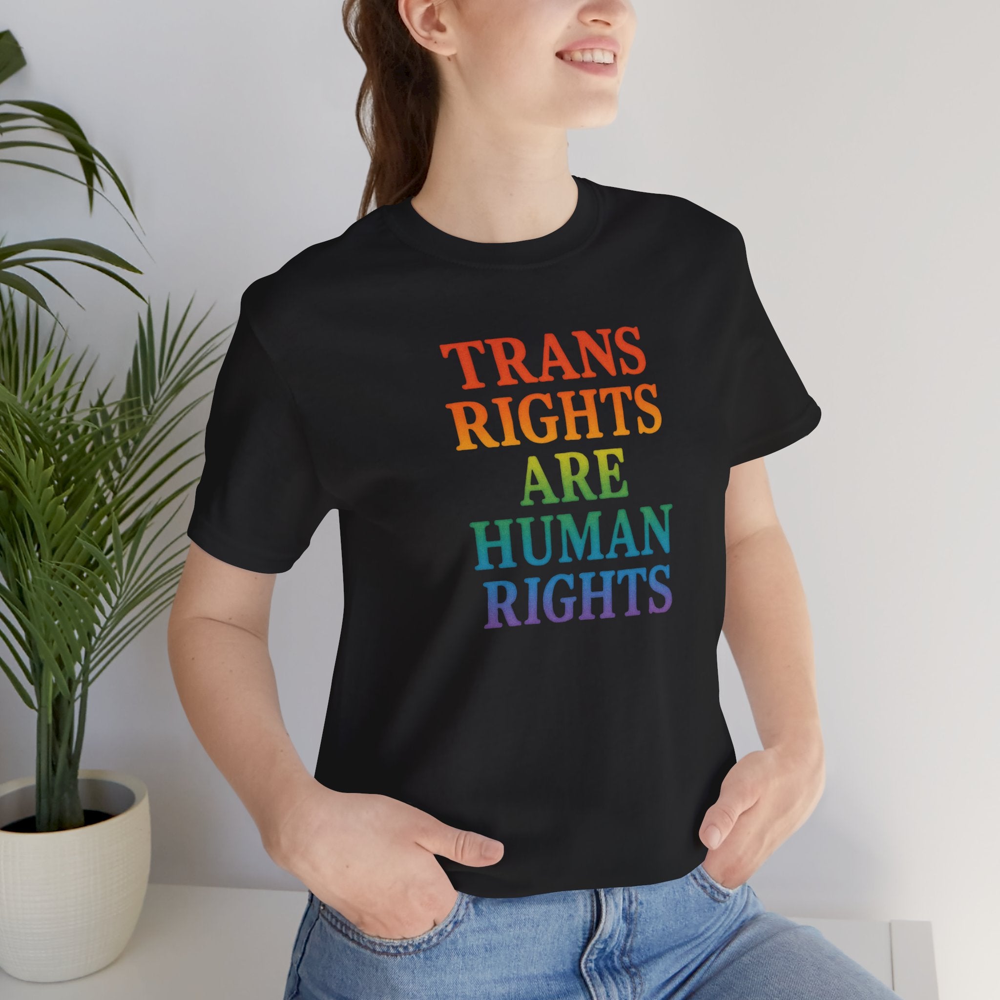 Rainbow Trans Rights Unisex T-Shirt
