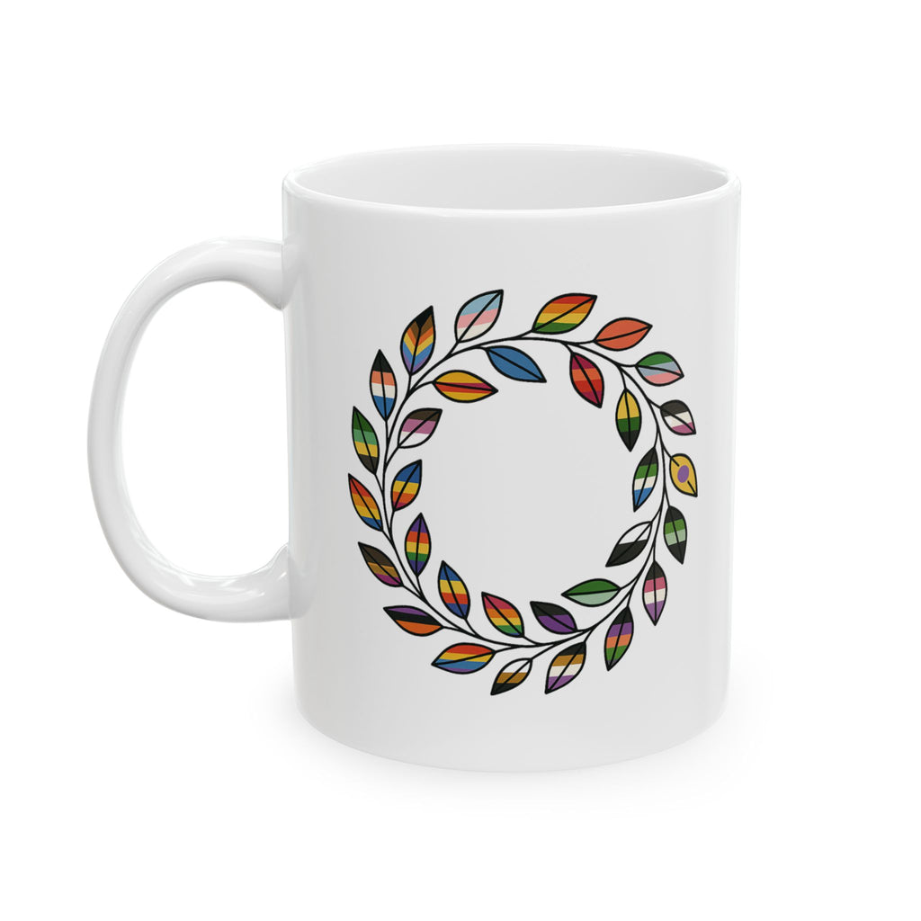 Wreath Pride Flags Mug 11oz / 15oz