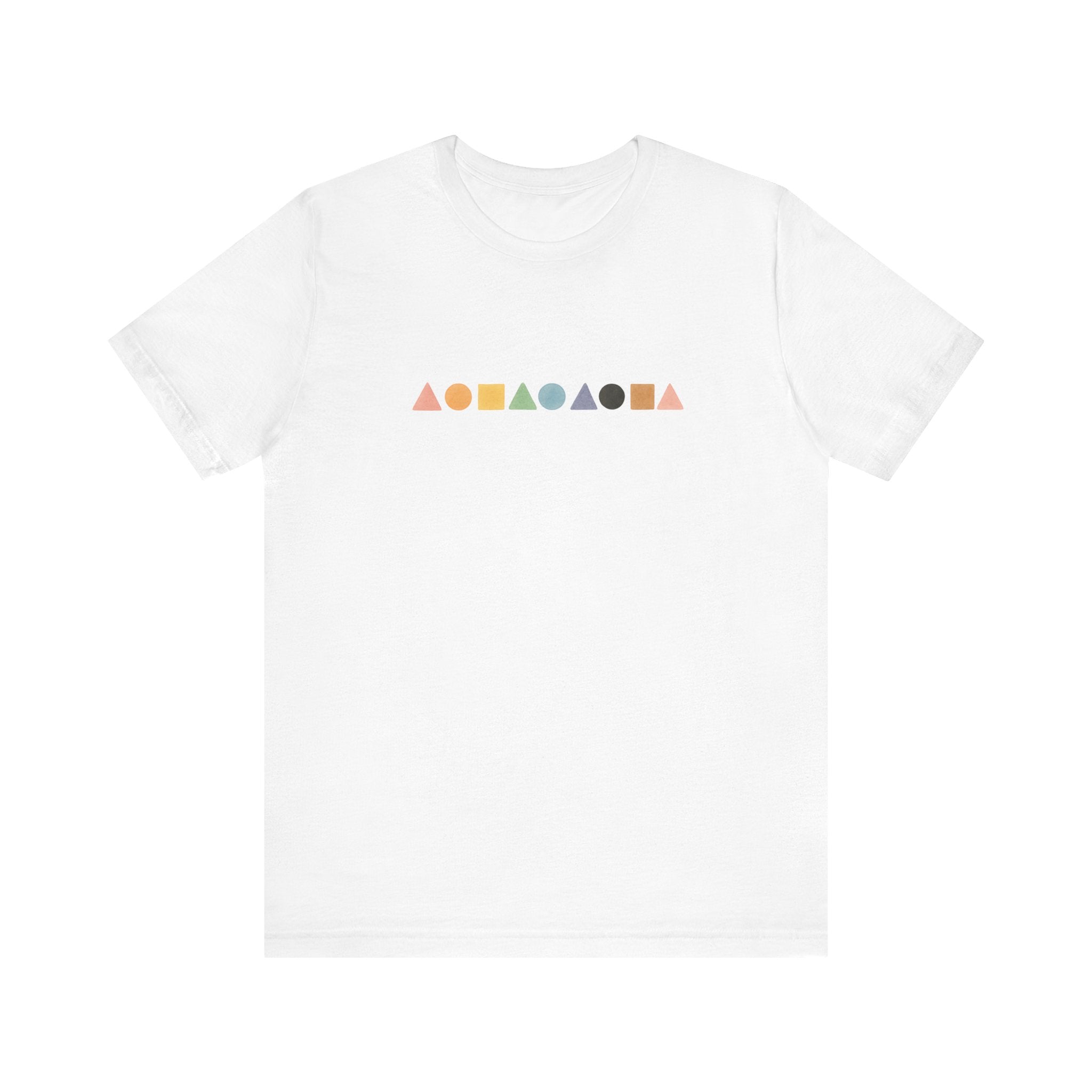 Geometric Shapes Unisex T-shirt - Pastel Colors LGBTQ+ Friendly