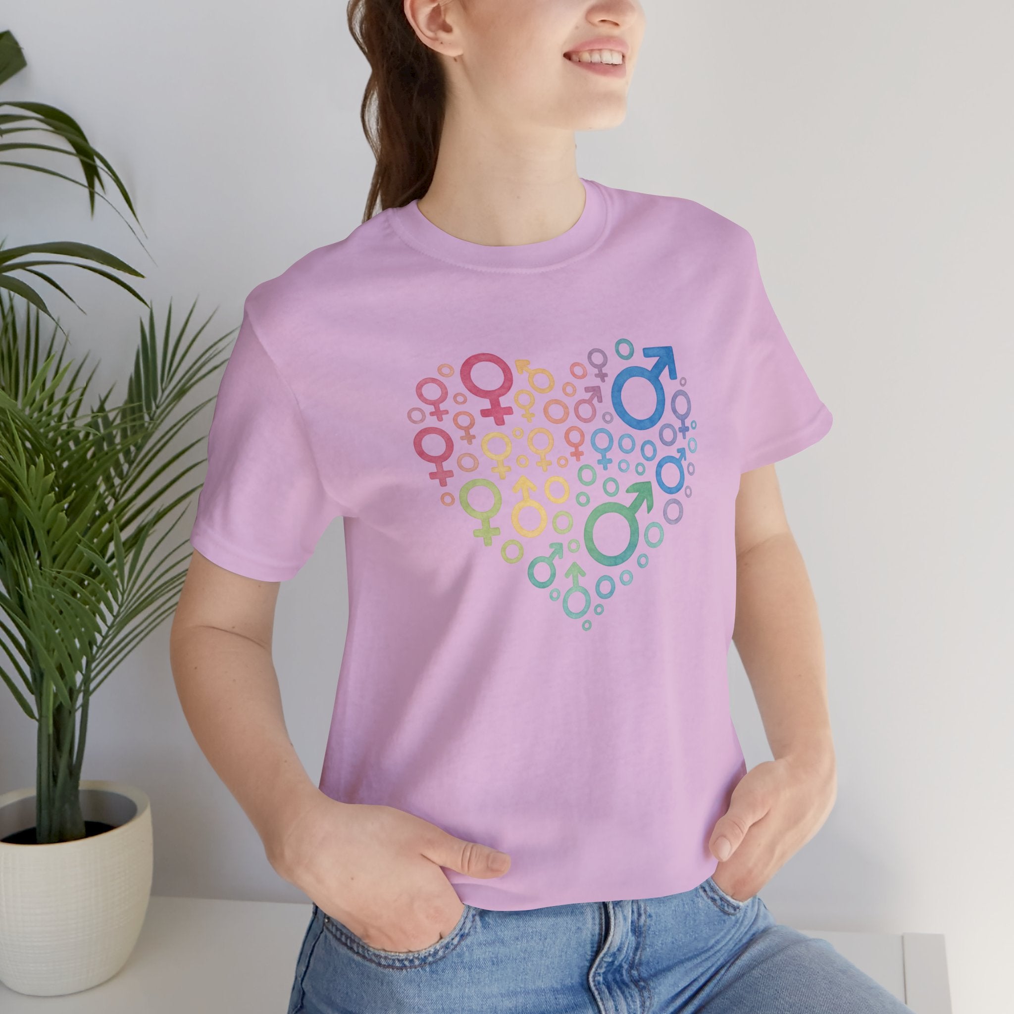 Gender Symbol Heart Unisex Shirt