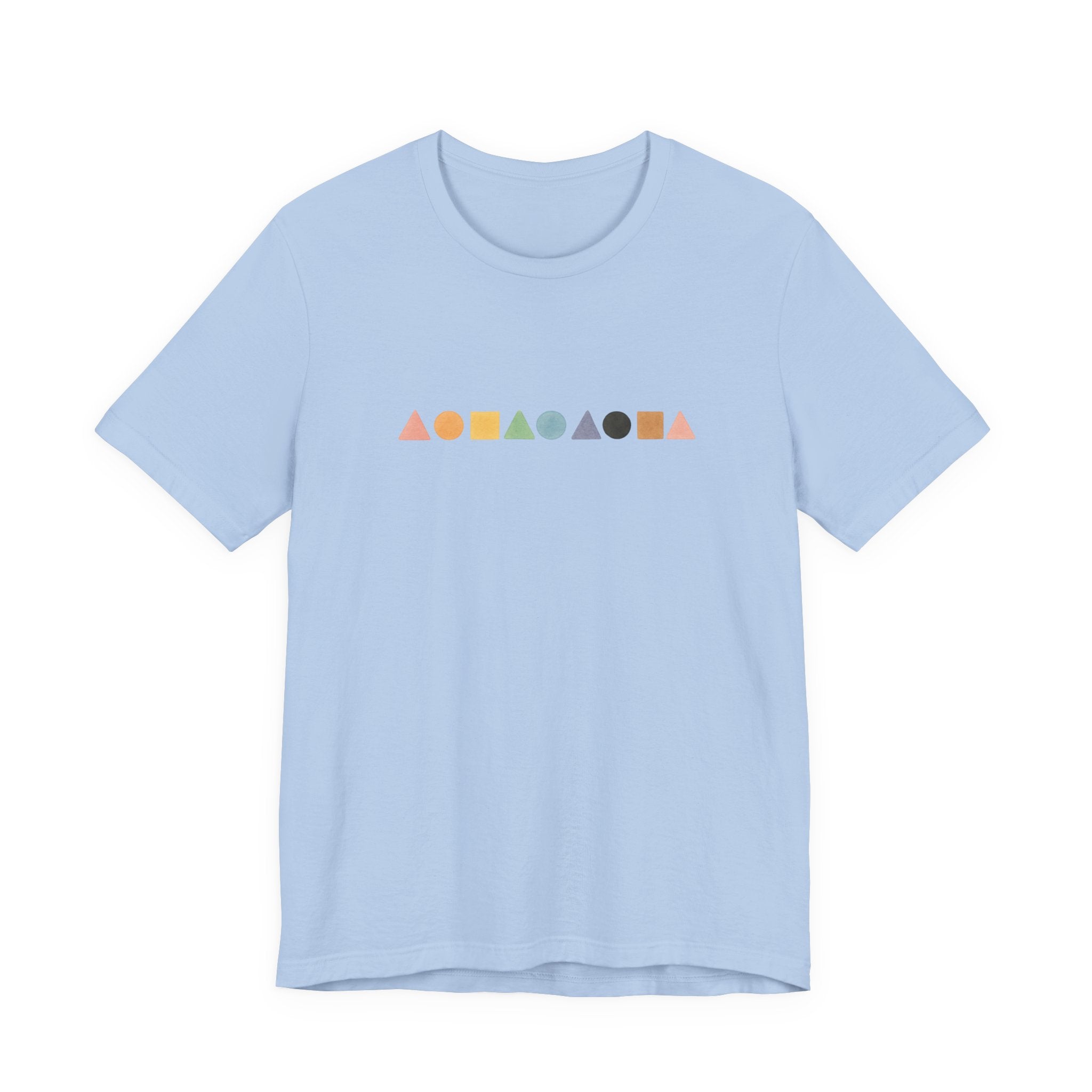 Geometric Shapes Unisex T-shirt - Pastel Colors LGBTQ+ Friendly