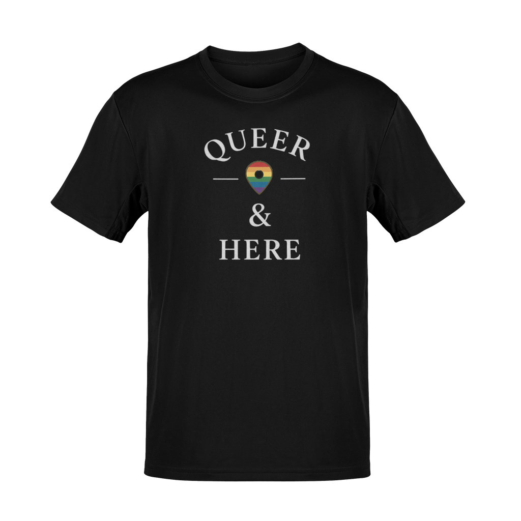 Rainbow Queer and Here T-shirt