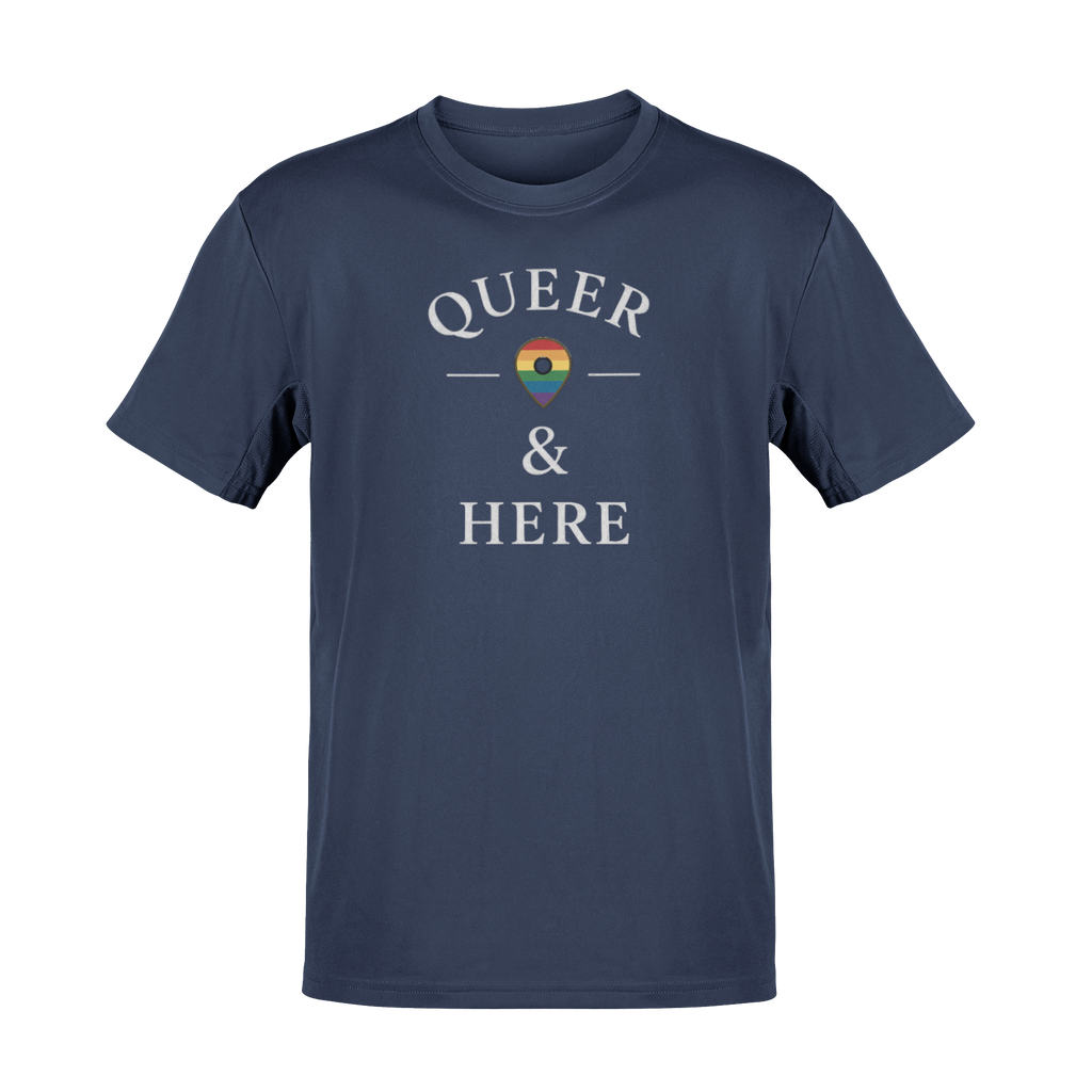 Rainbow Queer and Here T-shirt
