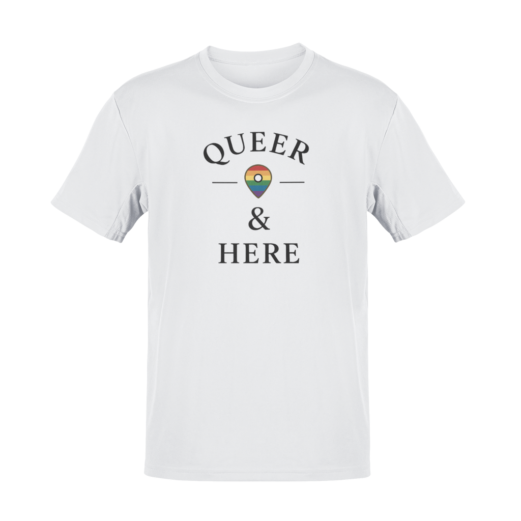 Rainbow Queer and Here T-shirt