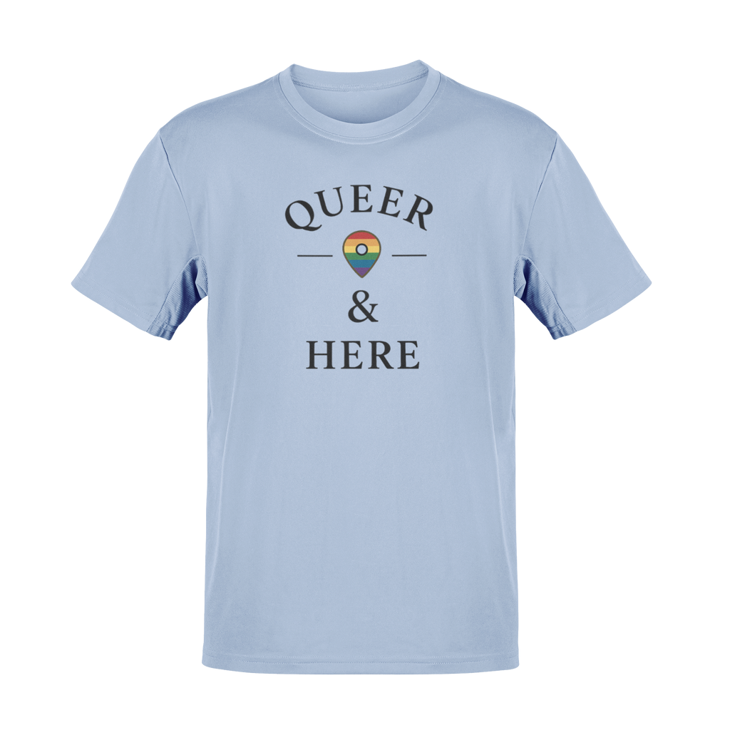 Rainbow Queer and Here T-shirt