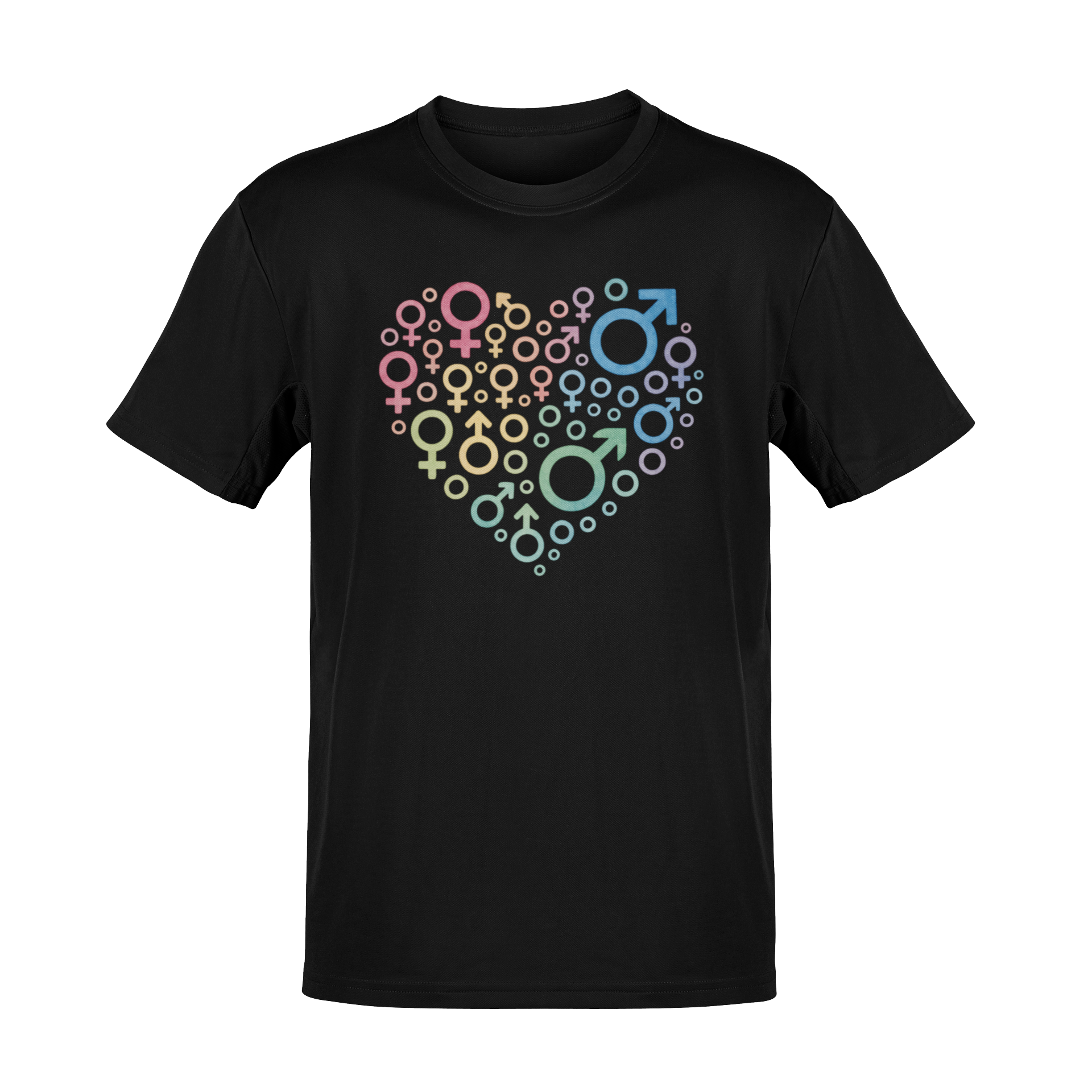 Gender Symbol Heart ( 2) Unisex Shirt - Pride LGBTQ+ Inclusive Watercolor Tee
