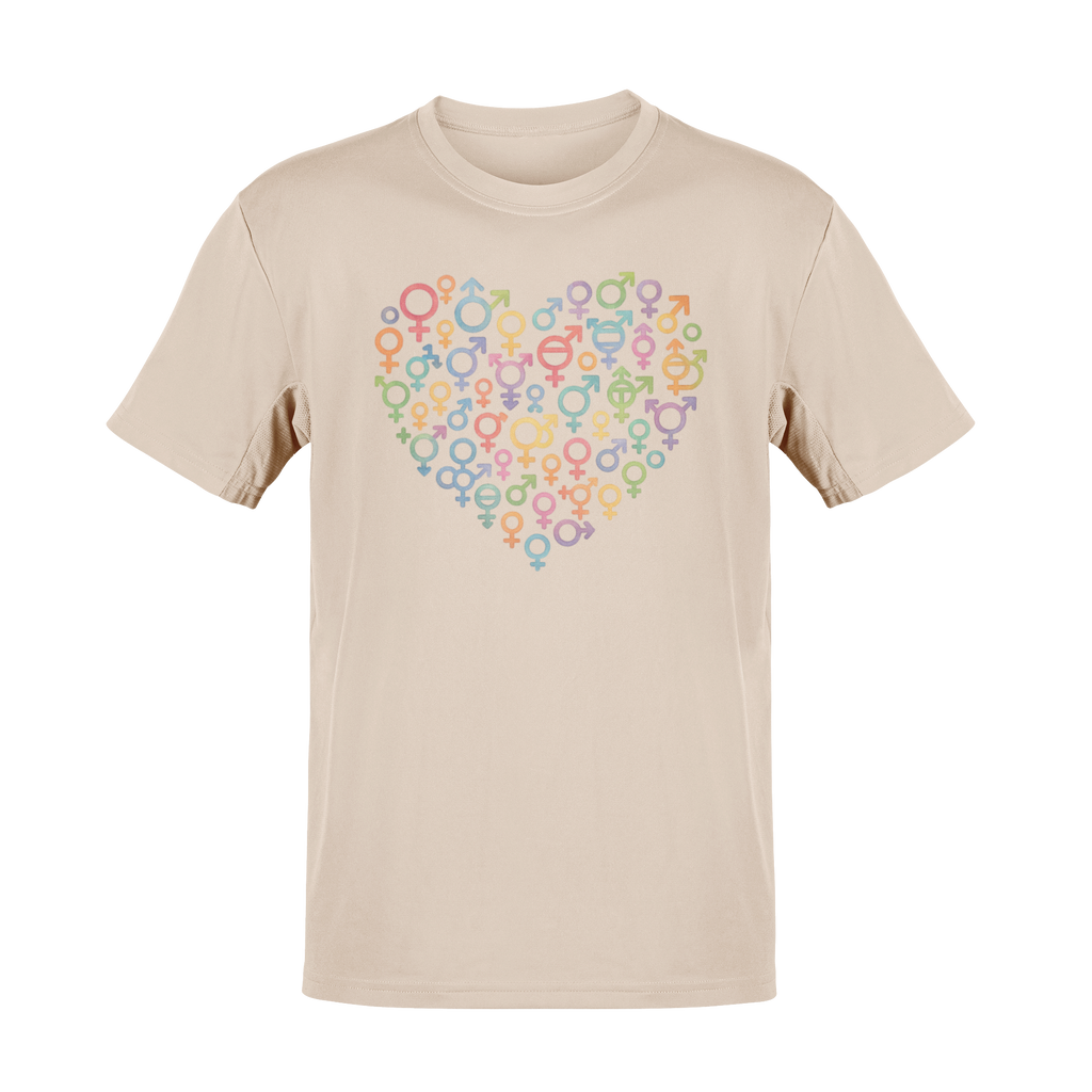 Gender Symbol Heart ( 1 )Unisex T-shirt for Pride & Inclusion