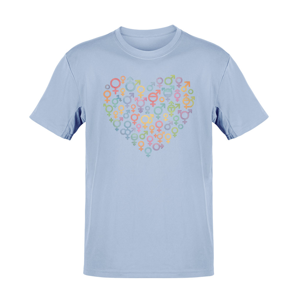 Gender Symbol Heart ( 1 )Unisex T-shirt for Pride & Inclusion