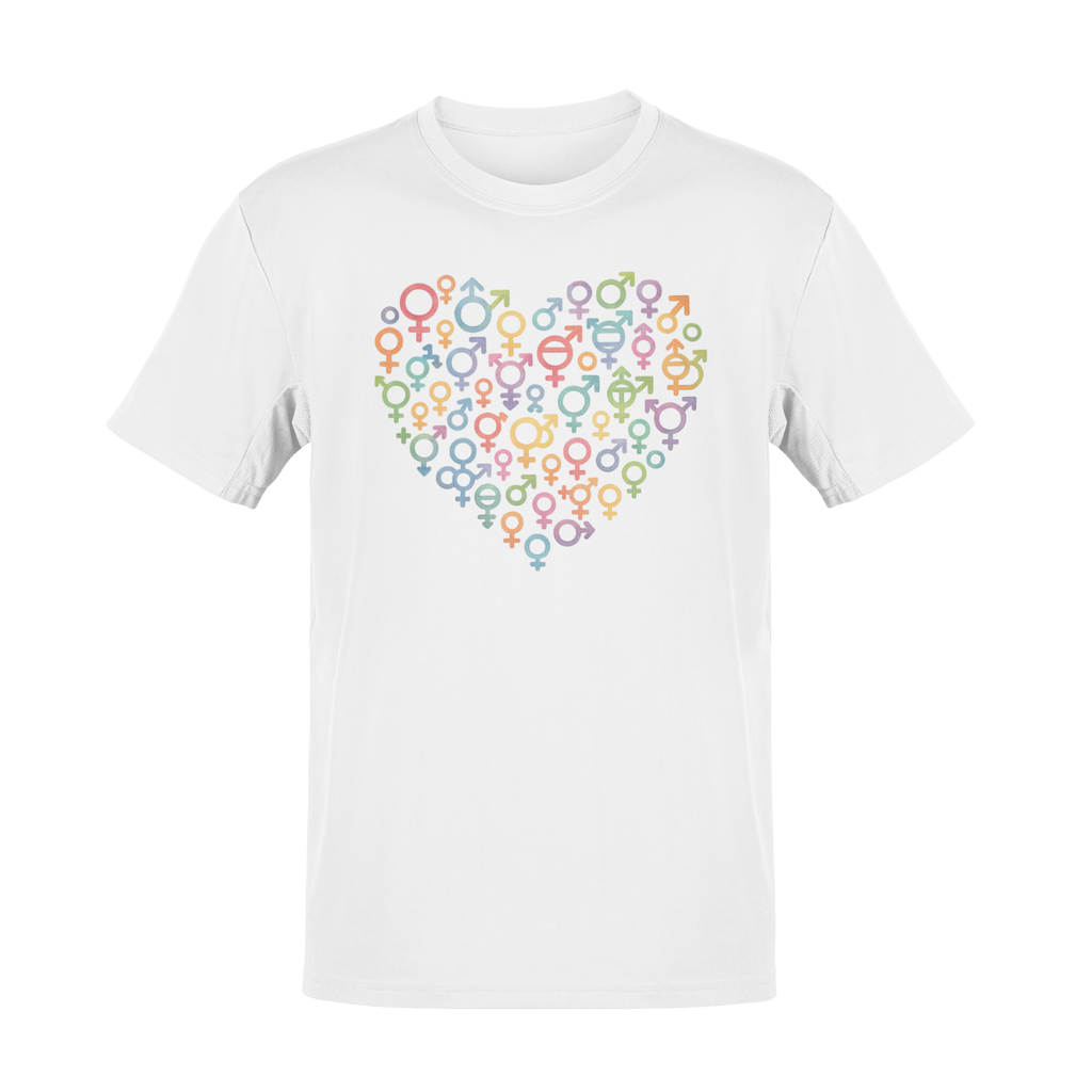 Gender Symbol Heart ( 1 )Unisex T-shirt for Pride & Inclusion