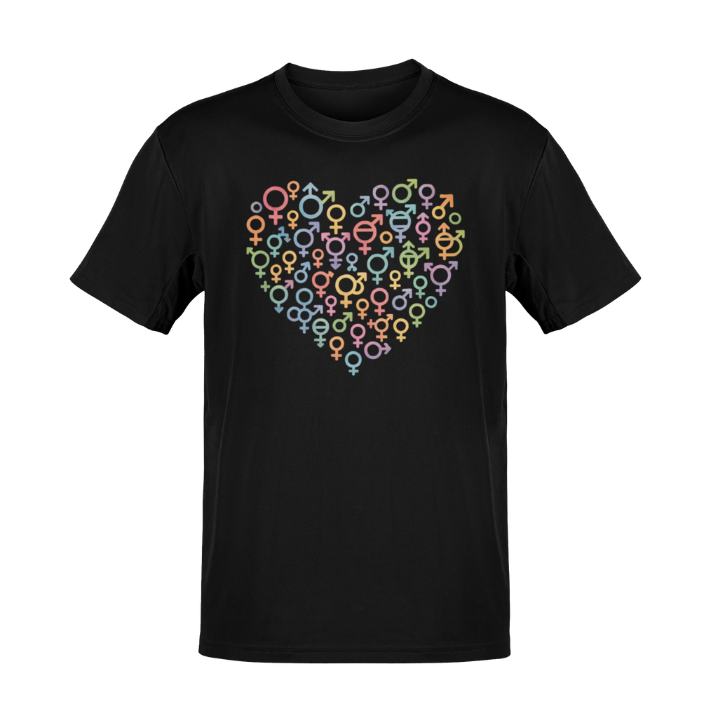Gender Symbol Heart ( 1 )Unisex T-shirt for Pride & Inclusion